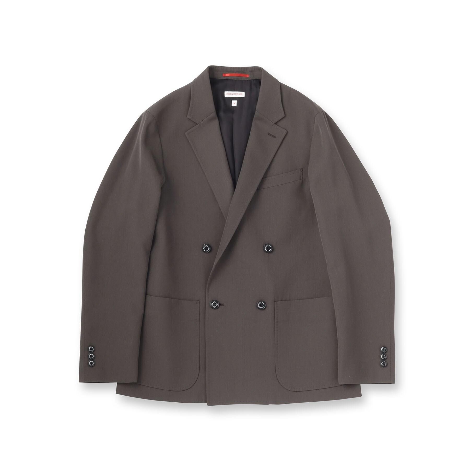 DRESSTERIOR「【セットアップ可】クリアーカルゼ コンフォータブル ダブルジャケット」|テーラードジャケット|