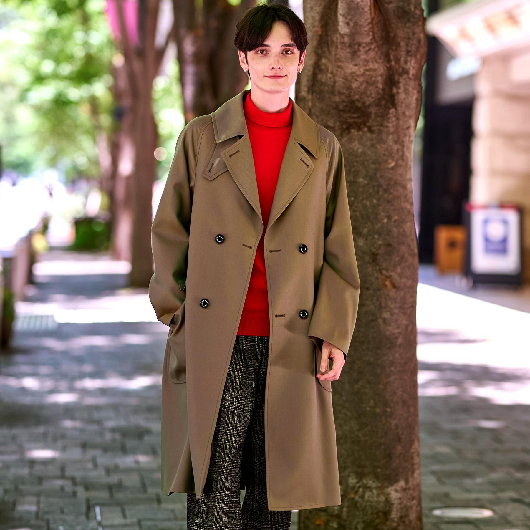 DRESSTERIOR「ウールギャバジン アルスターコート」|トレンチコート|