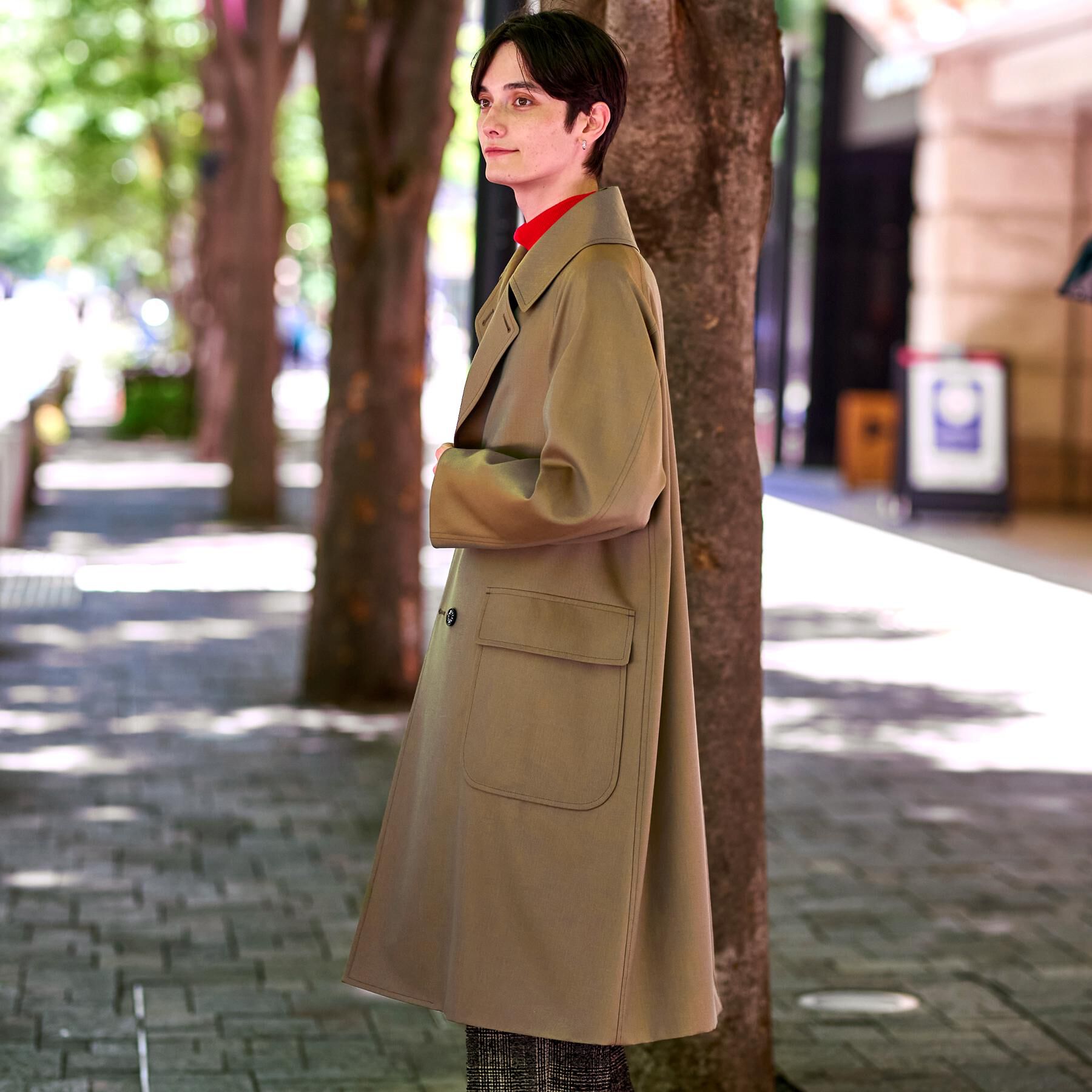 DRESSTERIOR「ウールギャバジン アルスターコート」|トレンチコート|