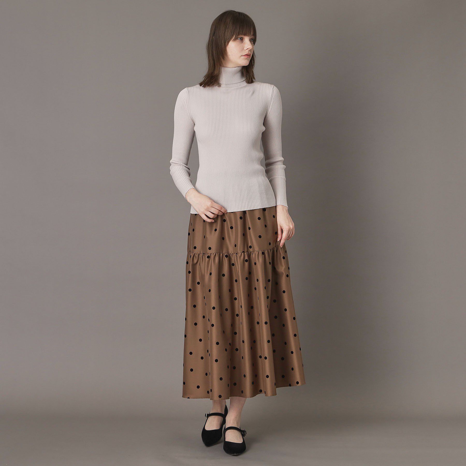 DRESSTERIOR「シルクブレンドメリノウールリブプルオーバー」|ニット・セーター|