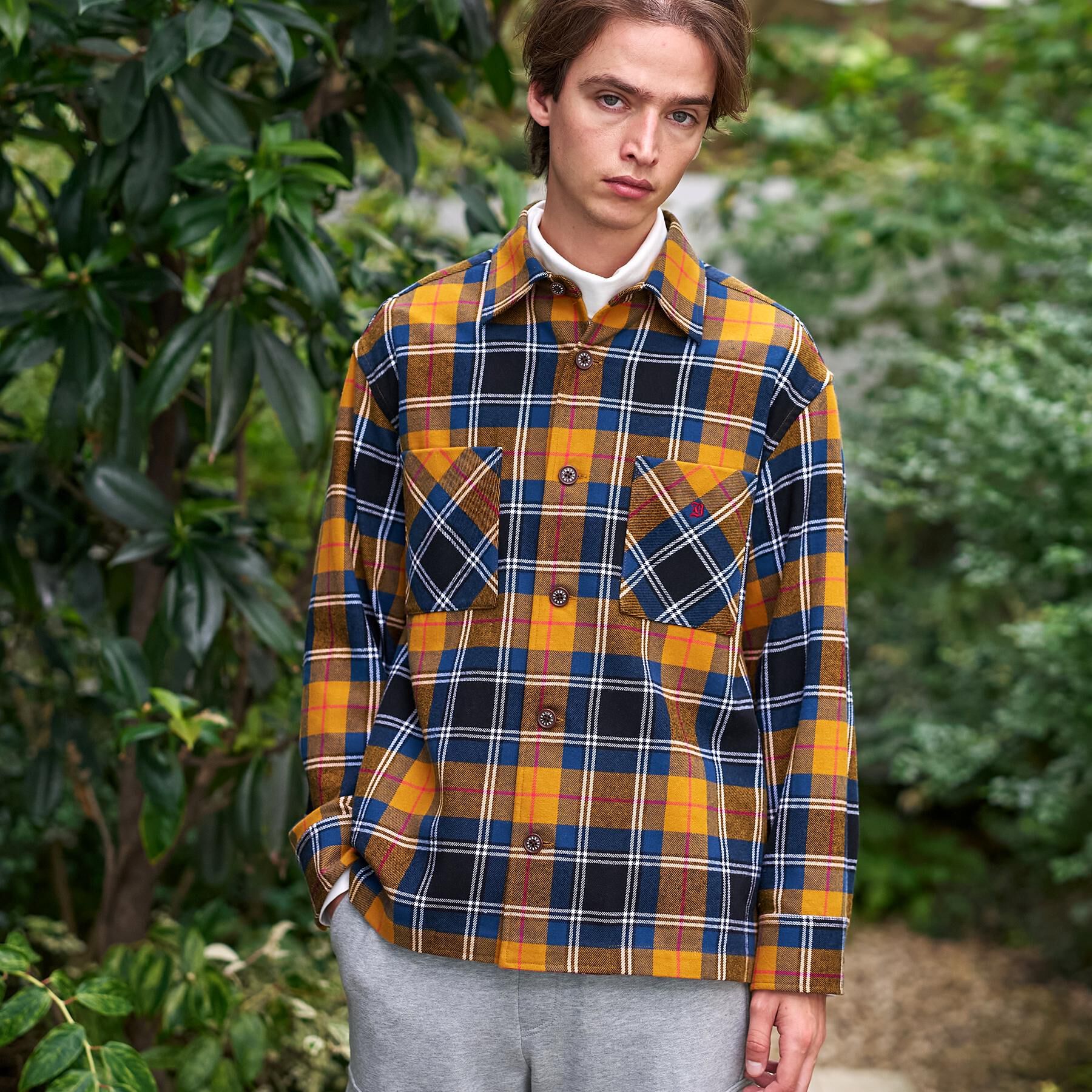 DRESSTERIOR「タータンチェック CPOシャツブルゾン」|シャツ・ブラウス|