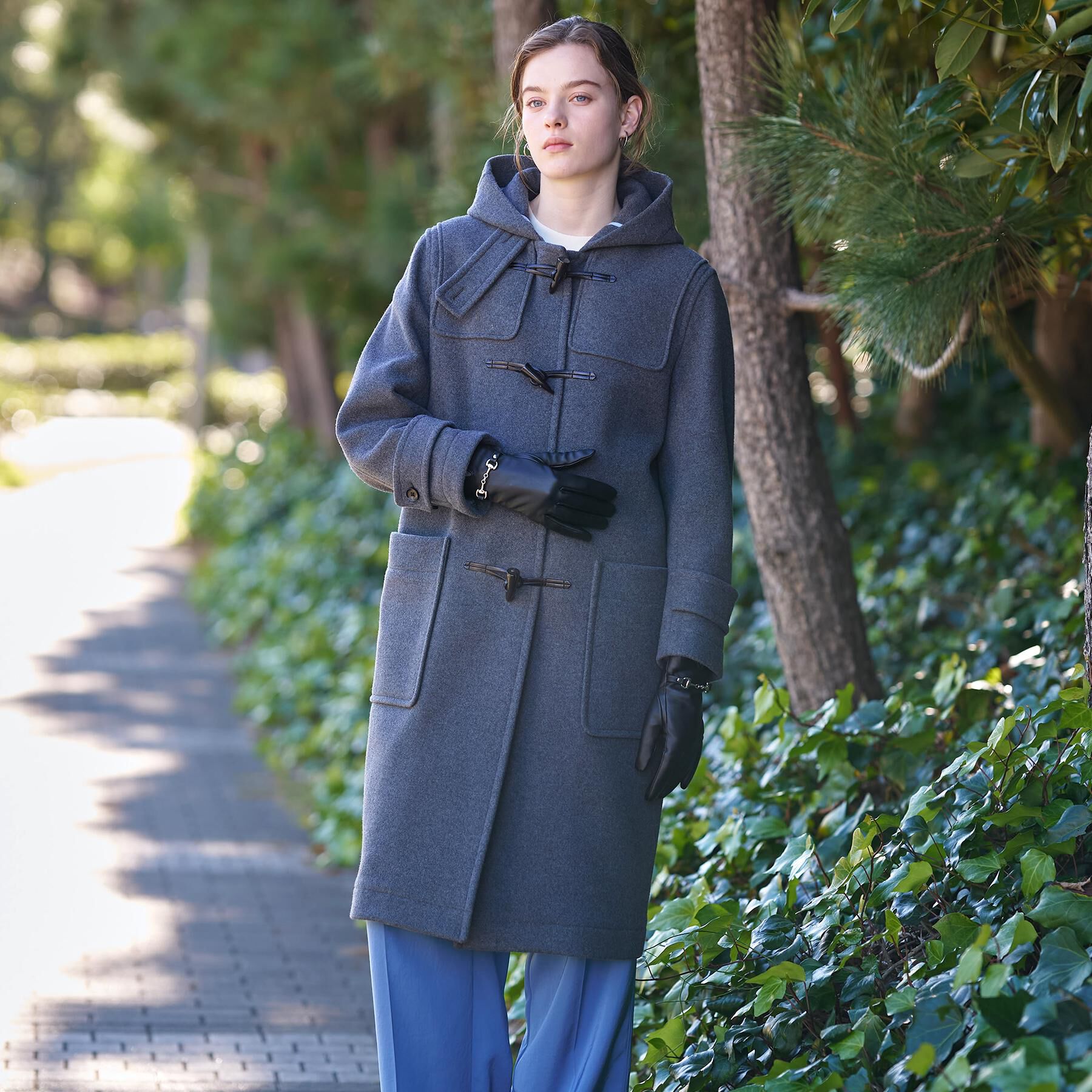 DRESSTERIOR「Superfineリサイクルメルトンダッフルコート」|ダッフルコート|