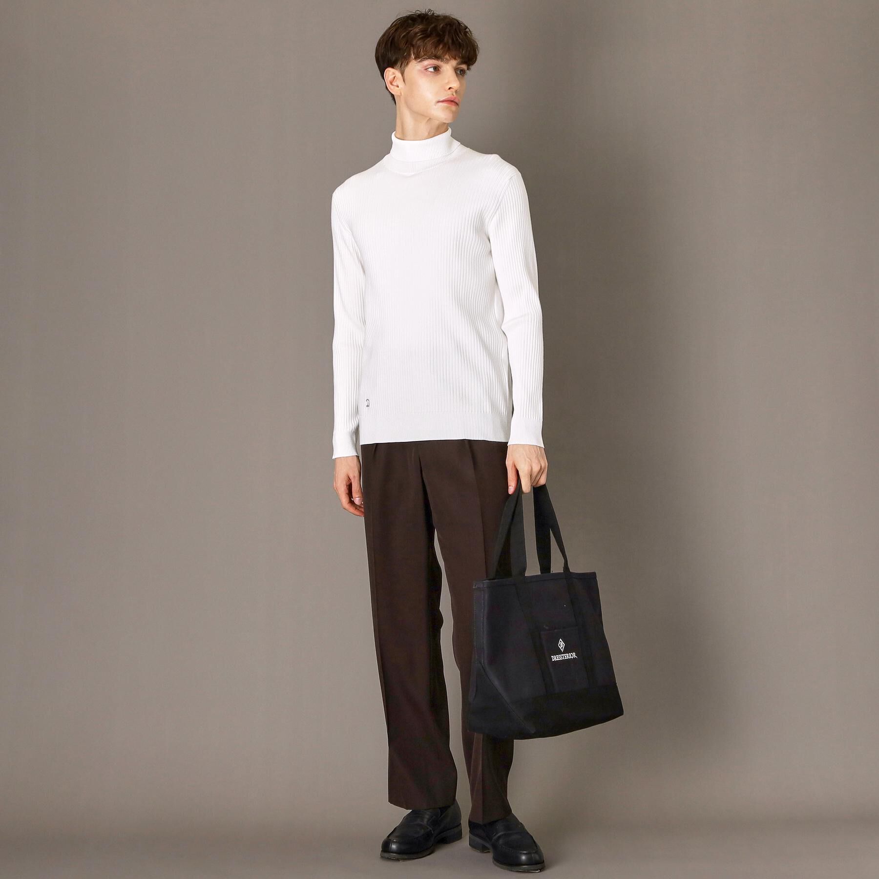 DRESSTERIOR「ワイドリブ タートルネックニット」|ニット・セーター|