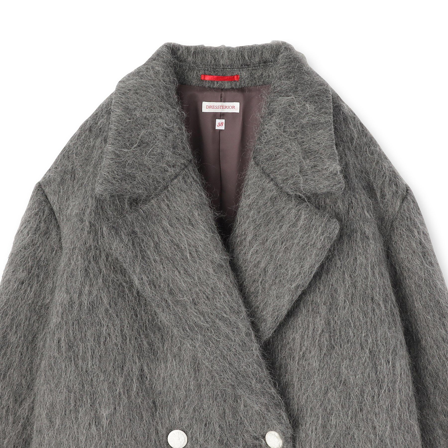 DRESSTERIOR「モヘヤ混シャギーチェスターコート」|チェスターコート|