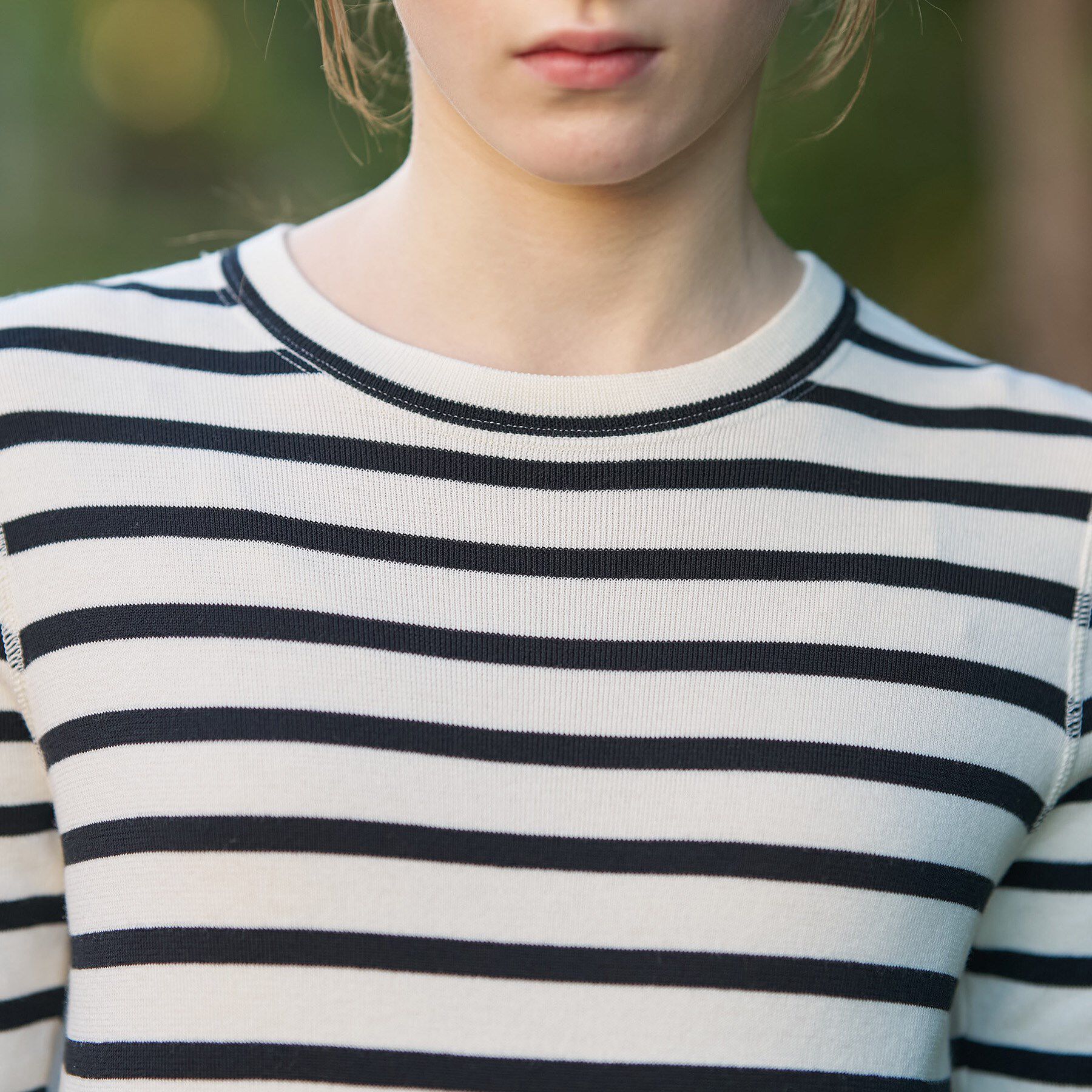 DRESSTERIOR「【ウォッシャブル】コットンフルニードルボーダーニット」|ニット・セーター|