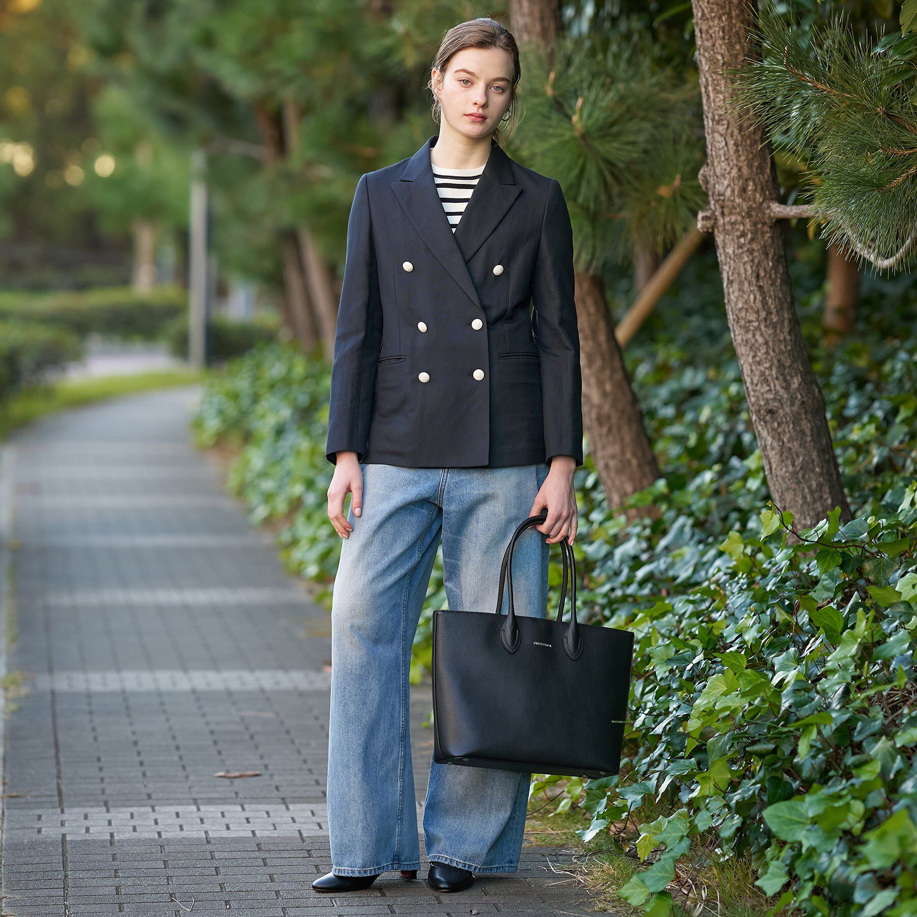 DRESSTERIOR「【セットアップ可】リネンブレンドダブルブレストジャケット」|テーラードジャケット|