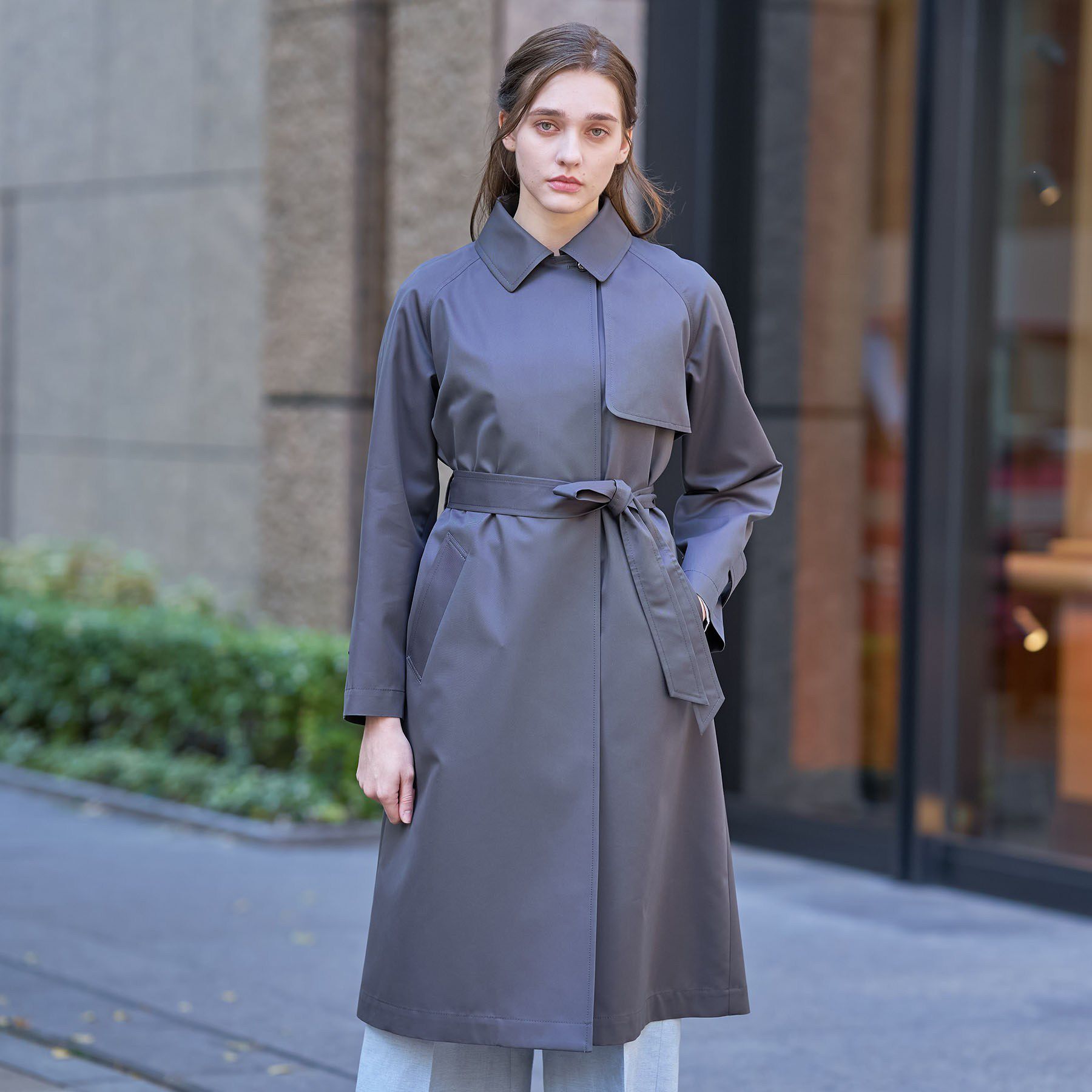 DRESSTERIOR「【ウォッシャブル/美シルエット】ライトトレンチコート」|トレンチコート|