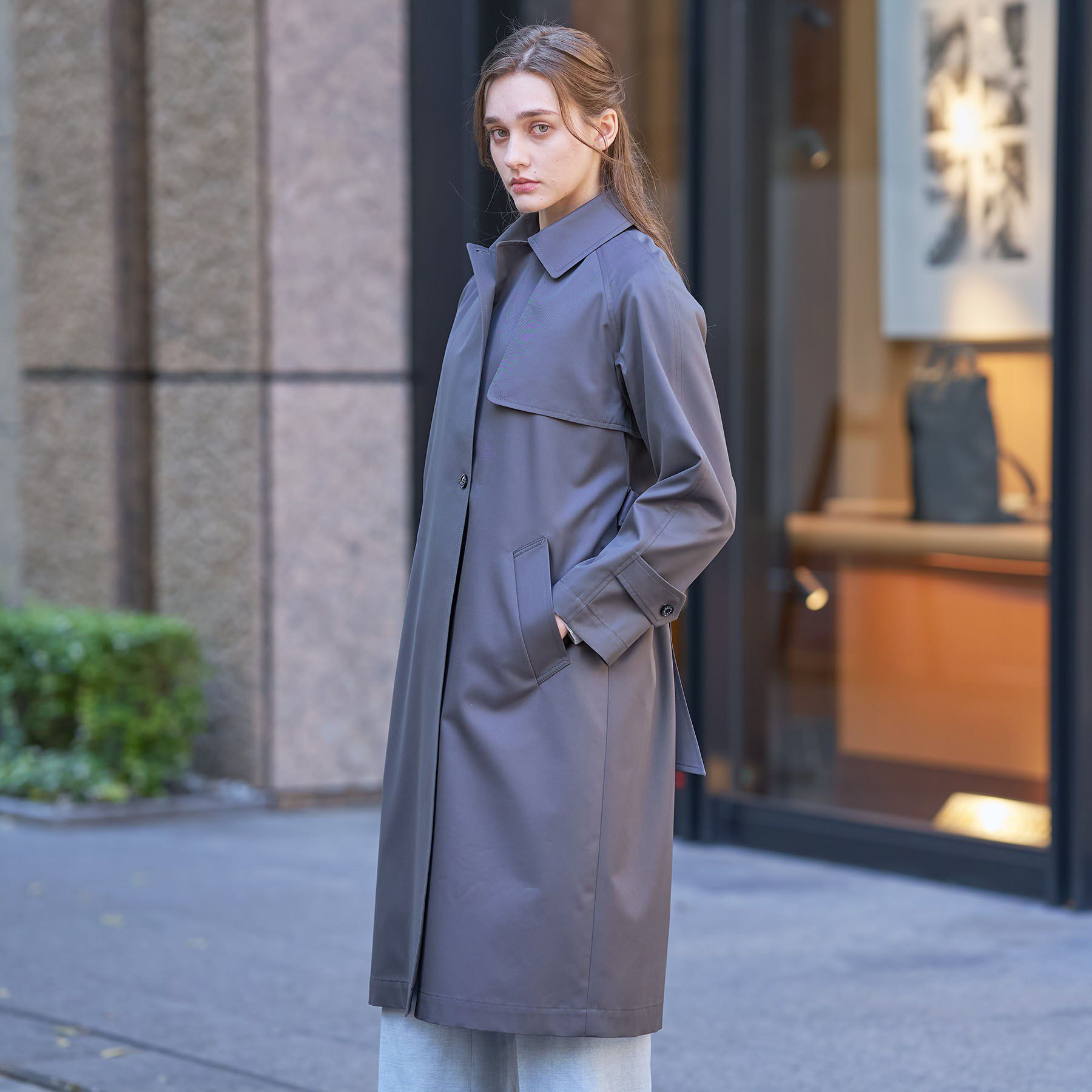 DRESSTERIOR「【ウォッシャブル/美シルエット】ライトトレンチコート」|トレンチコート|