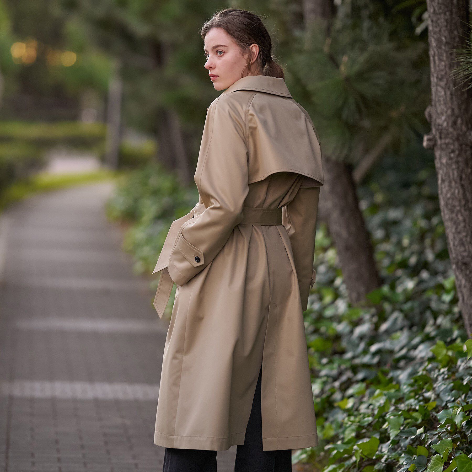 DRESSTERIOR「【ウォッシャブル/美シルエット】ライトトレンチコート」|トレンチコート|