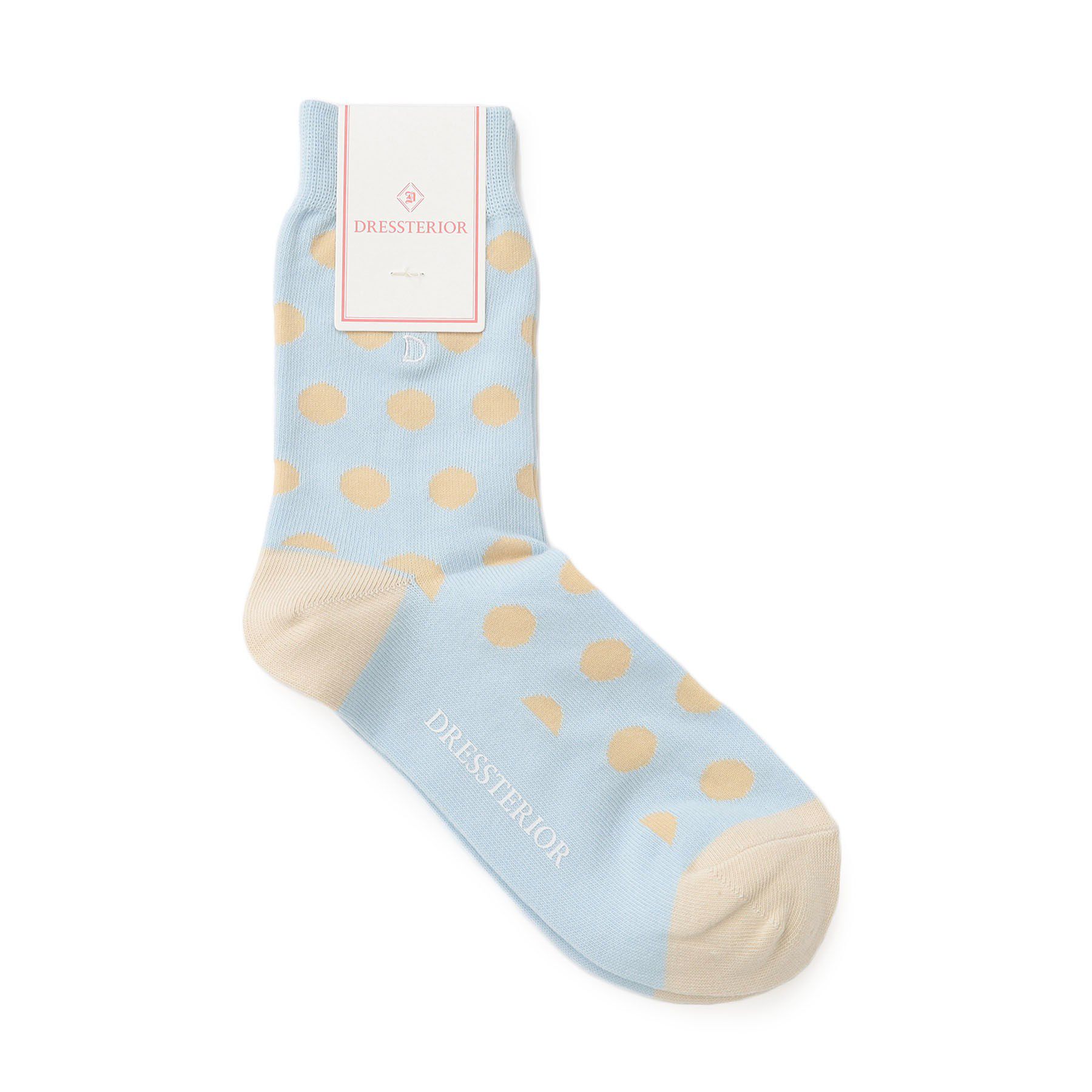 DRESSTERIOR「ポルカドット柄ソックス」|ソックス|ブルー(092)