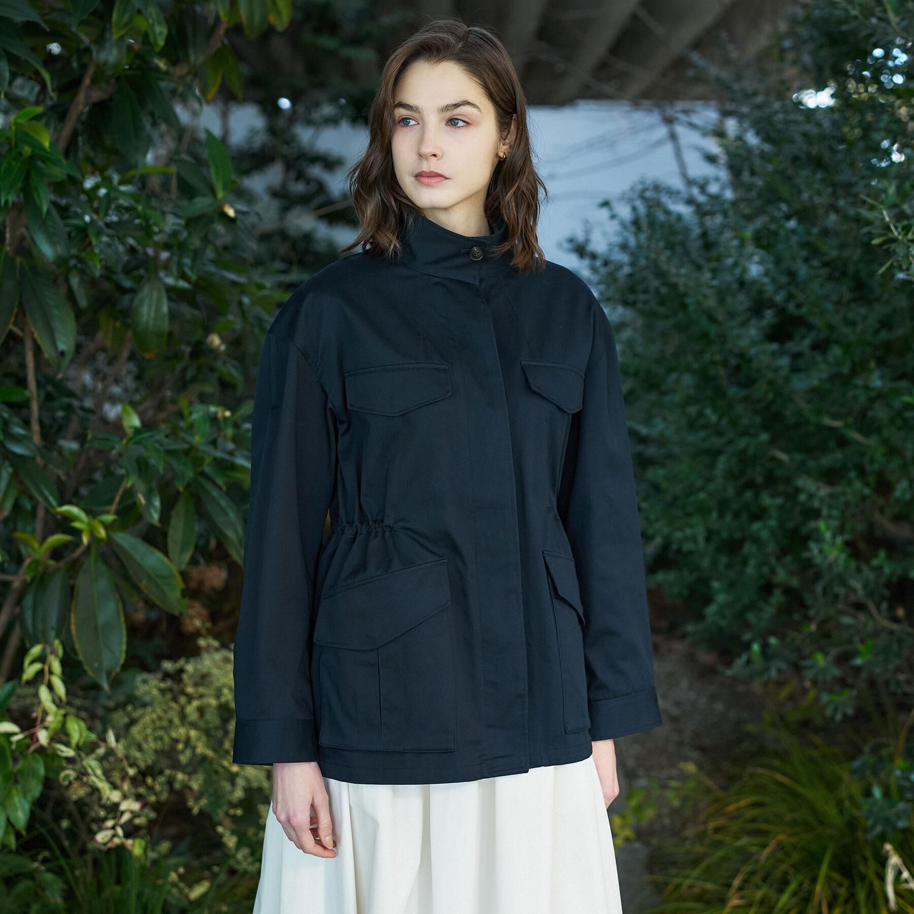 DRESSTERIOR「【ウォッシャブル】コンパクトコットンミリタリーブルゾン」|ブルゾン・スタジャン|