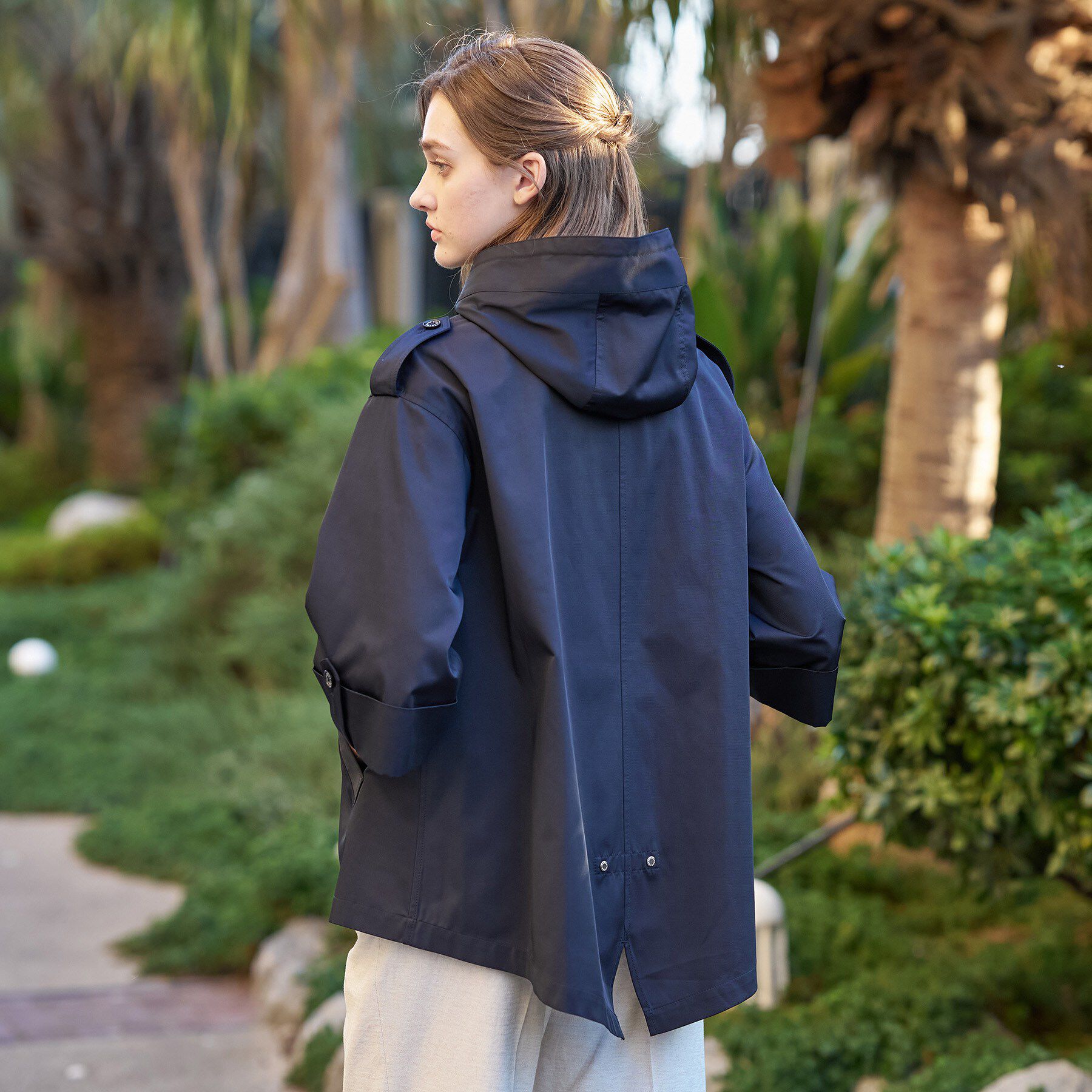 DRESSTERIOR「【ウォッシャブル/撥水素材】Ａライン ショートモッズコート」|ブルゾン・スタジャン|