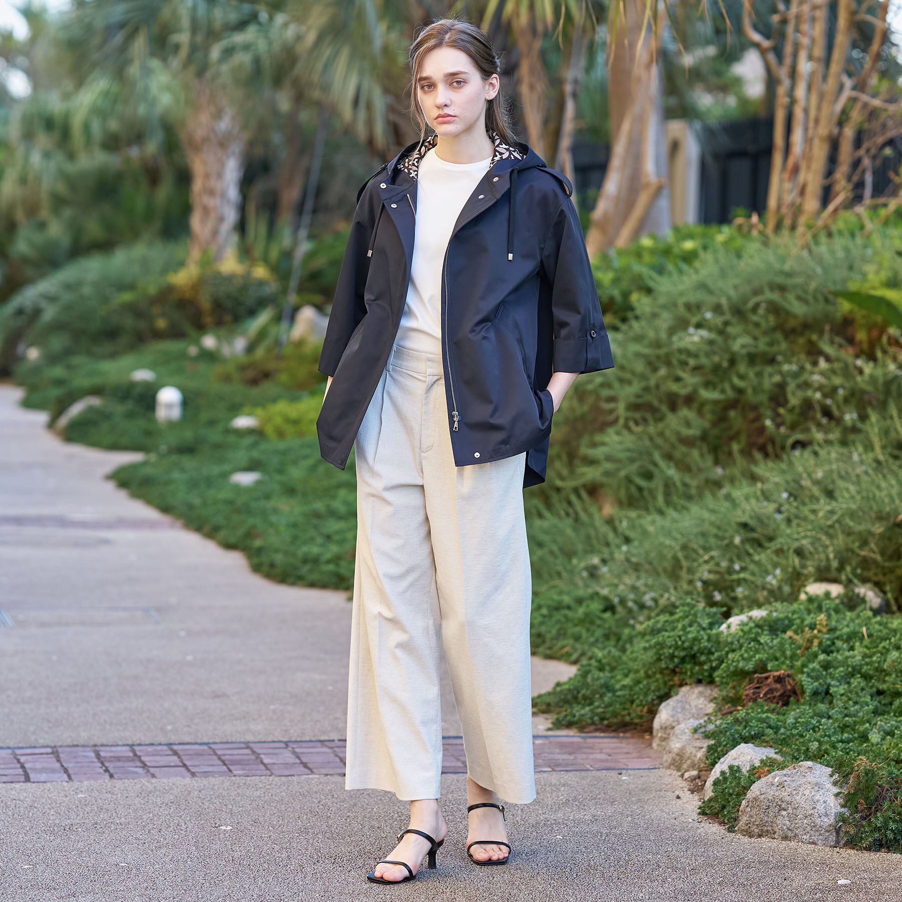 DRESSTERIOR「【ウォッシャブル/撥水素材】Ａライン ショートモッズコート」|ブルゾン・スタジャン|