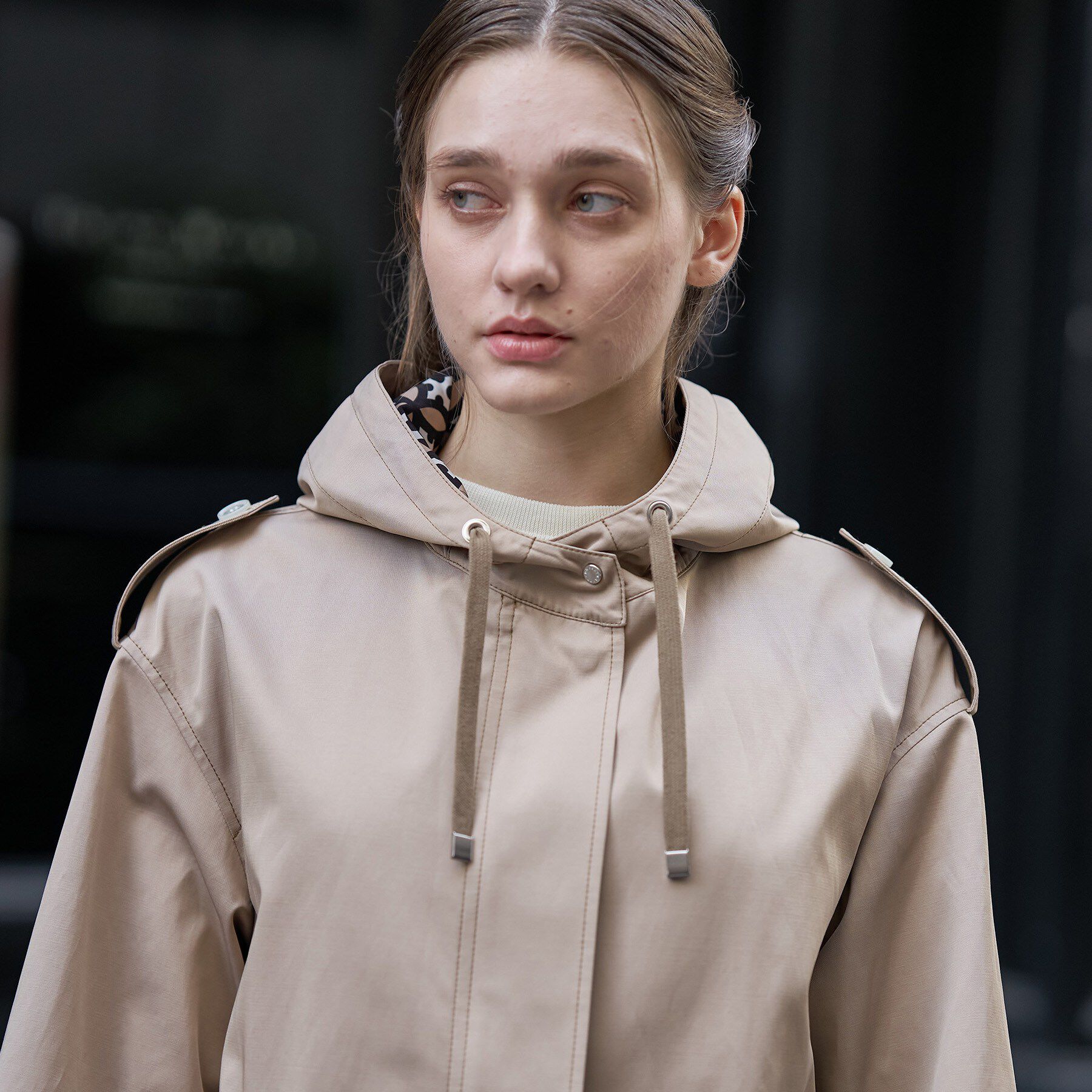 DRESSTERIOR「【ウォッシャブル/撥水素材】Ａライン ショートモッズコート」|ブルゾン・スタジャン|