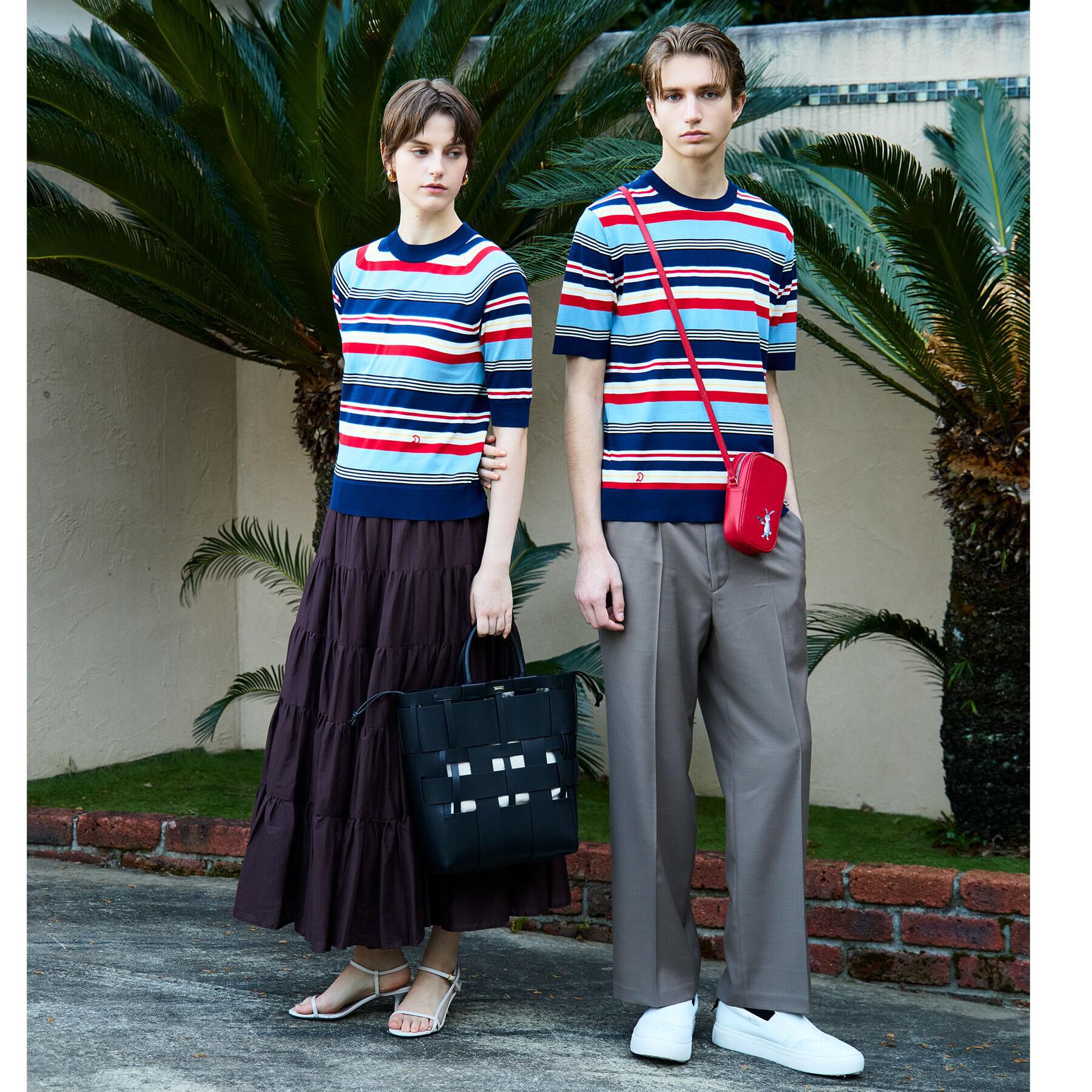 DRESSTERIOR「【大人MUSE5月号掲載】コットンシルクマルチボーダーニット」|ニット・セーター|