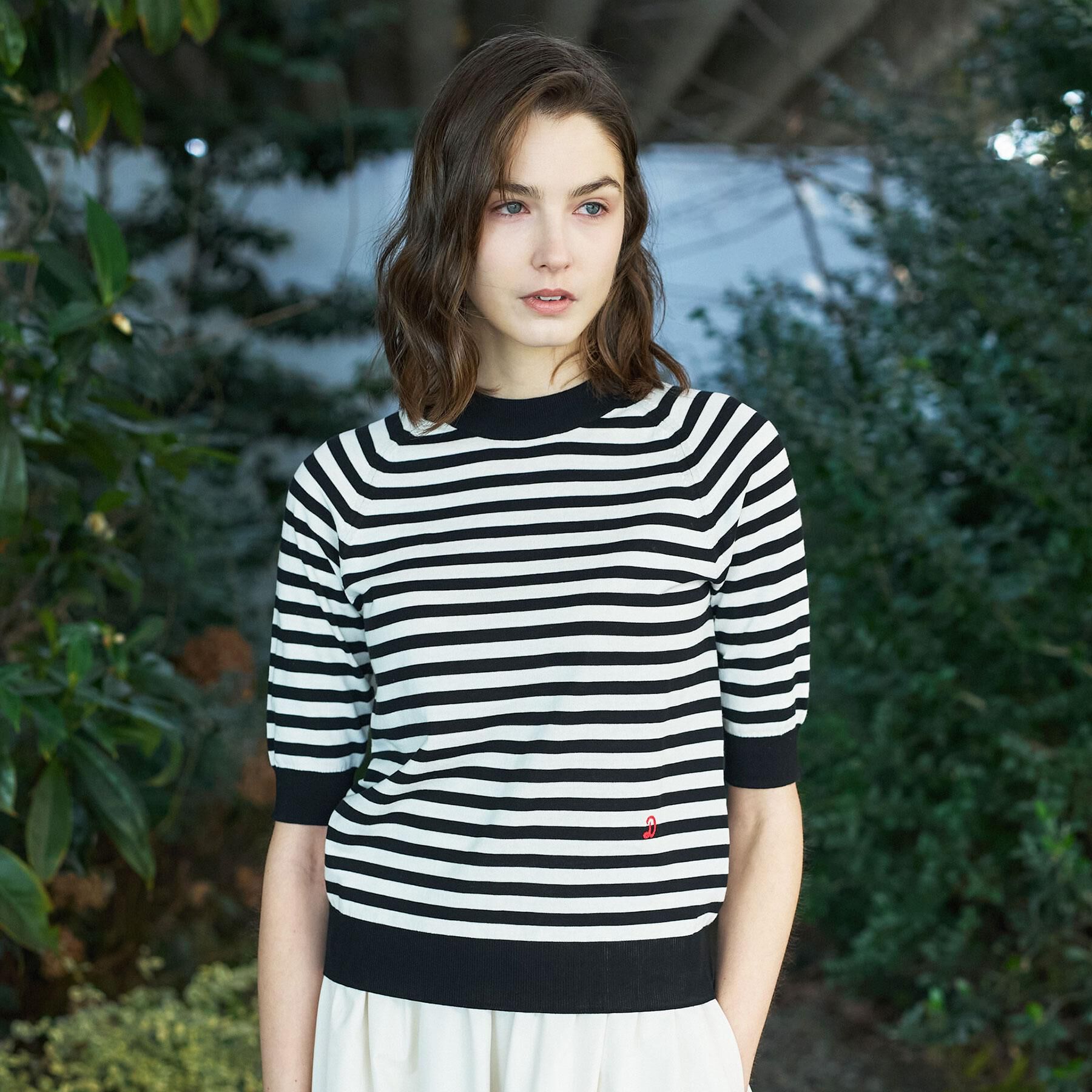 DRESSTERIOR「【大人MUSE5月号掲載】コットンシルクマルチボーダーニット」|ニット・セーター|