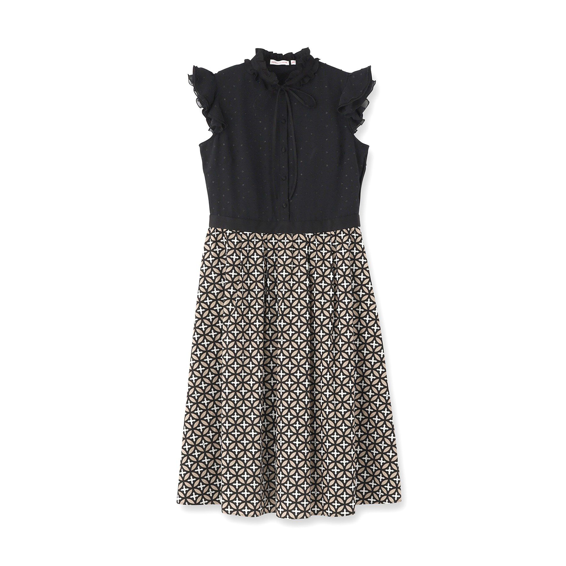 DRESSTERIOR「【ウォッシャブル】オーバーラップウィングスリーブドレス」|ワンピース|