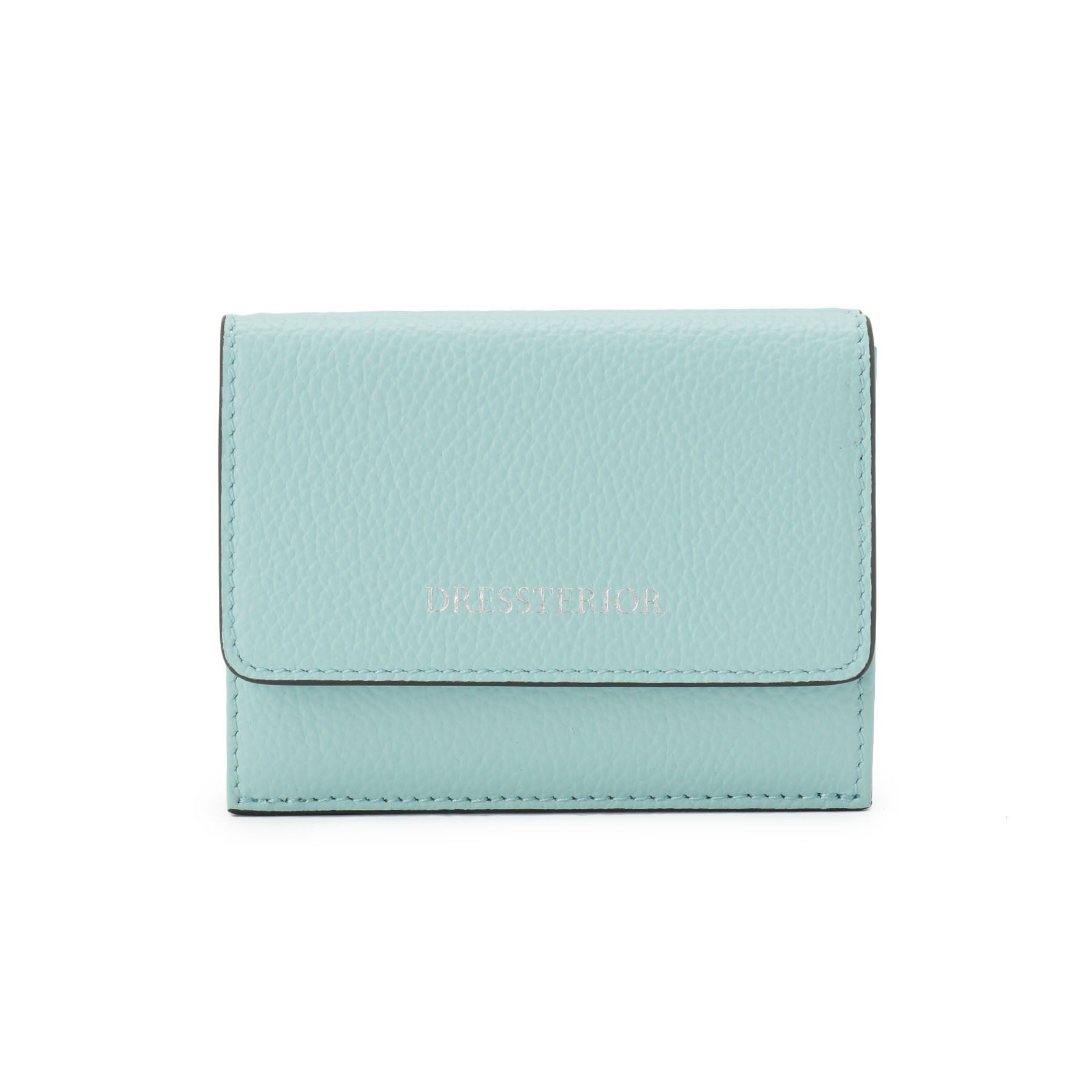 DRESSTERIOR「バイカラーコンパクトウォレット」|財布|サックスブルー(59