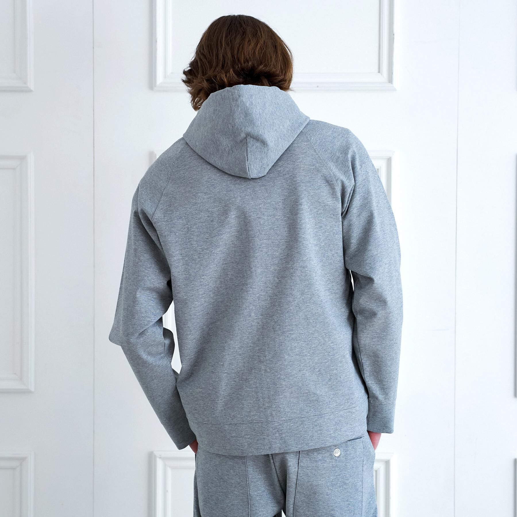 DRESSTERIOR「【接触冷感／セットアップ可】ドライタッチ ハイカウントジップアップパーカ」|パーカー|