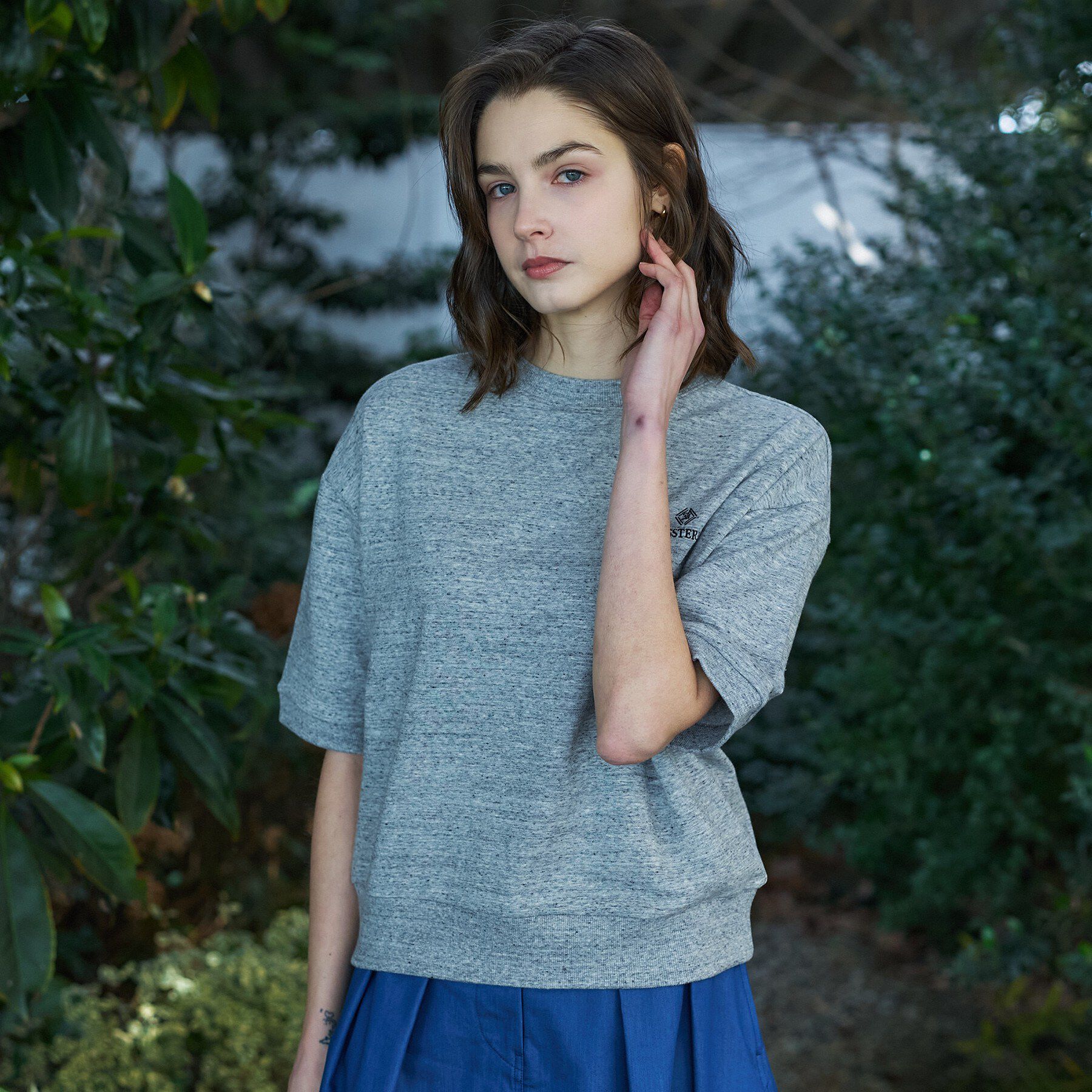 DRESSTERIOR「ストレッチ裏毛ハーフスリーブプルオーバー」|Tシャツ・カットソー|