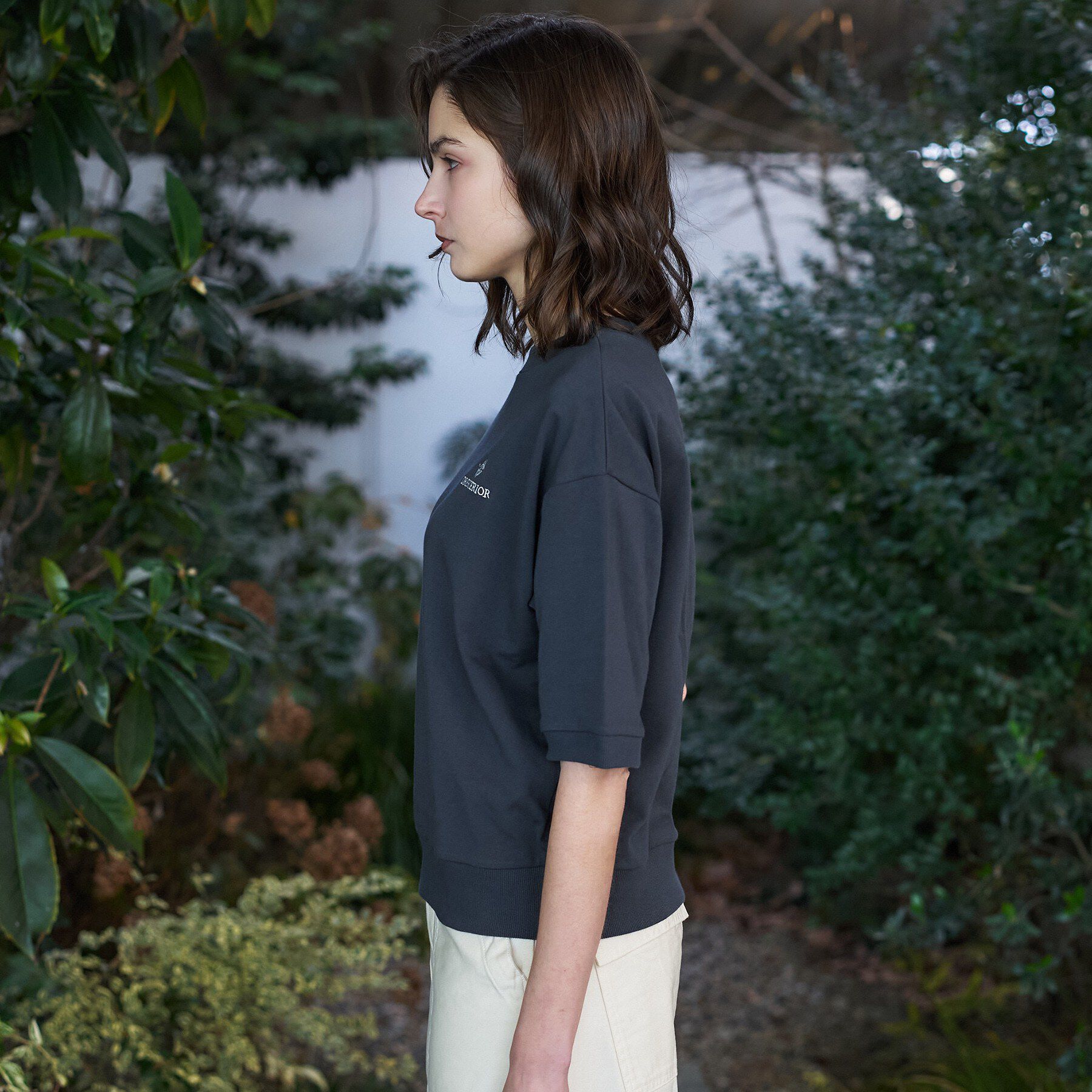 DRESSTERIOR「ストレッチ裏毛ハーフスリーブプルオーバー」|Tシャツ・カットソー|