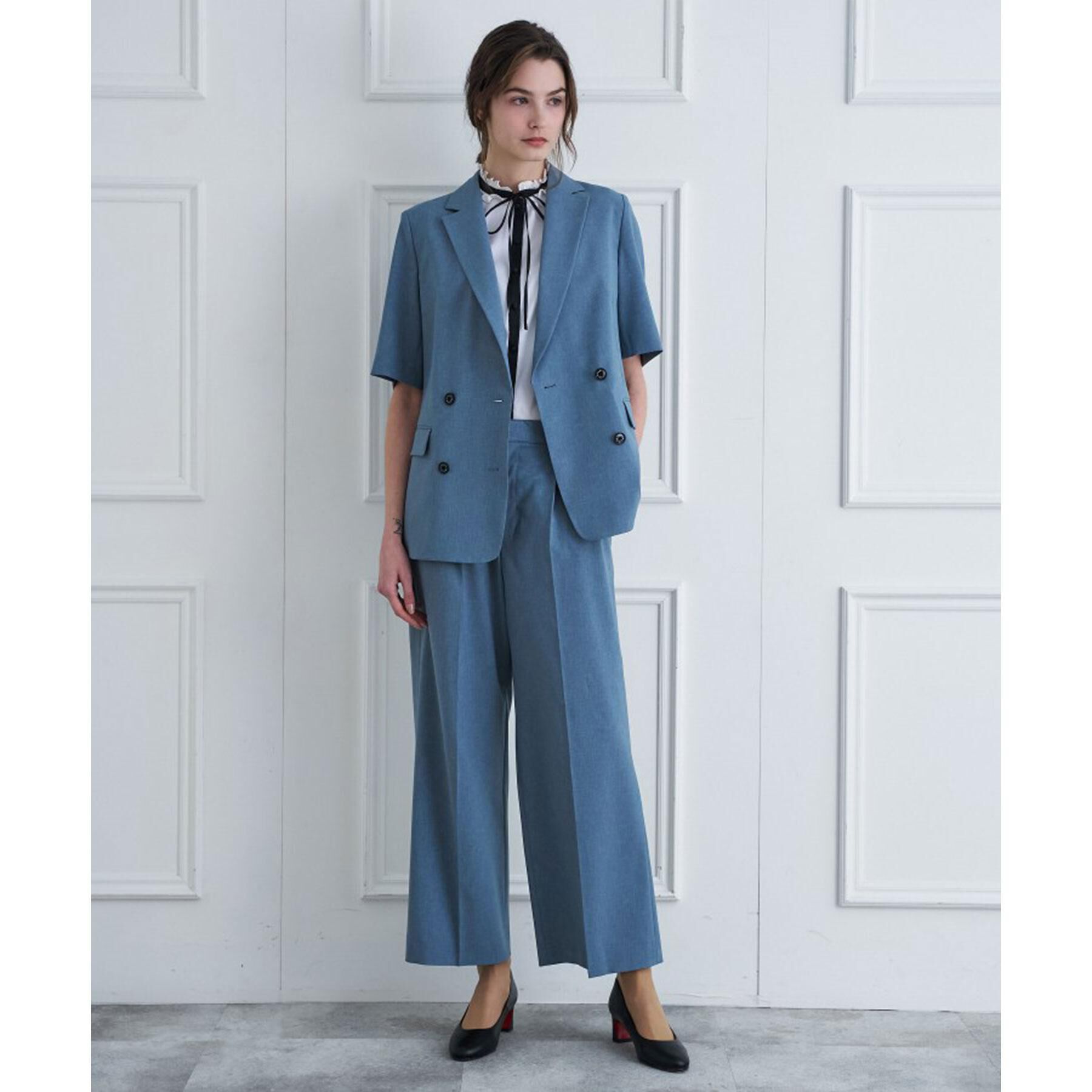 DRESSTERIOR「【大人MUSE5月号掲載】【セットアップ可】ウォッシャブルタックワイドパンツ」|その他|