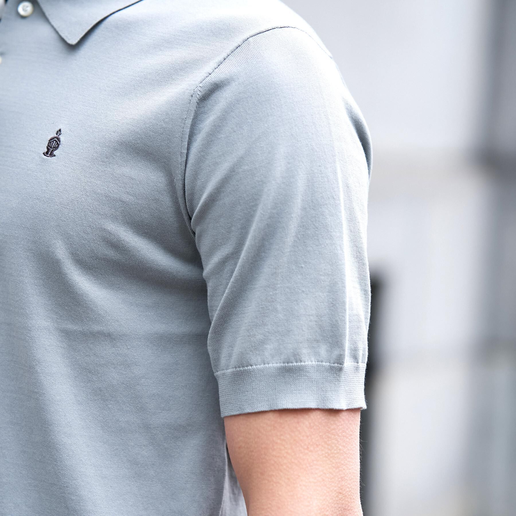 DRESSTERIOR「【ウォッシャブル】コットンシルク混 ニットポロシャツ」|ニット・セーター|