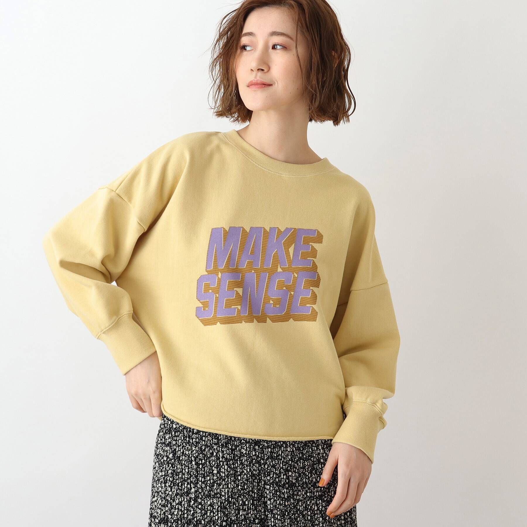 grove「EDWIN別注 ヴィンテージロゴ裏毛プルオーバー」|パーカー|イエロー(031)