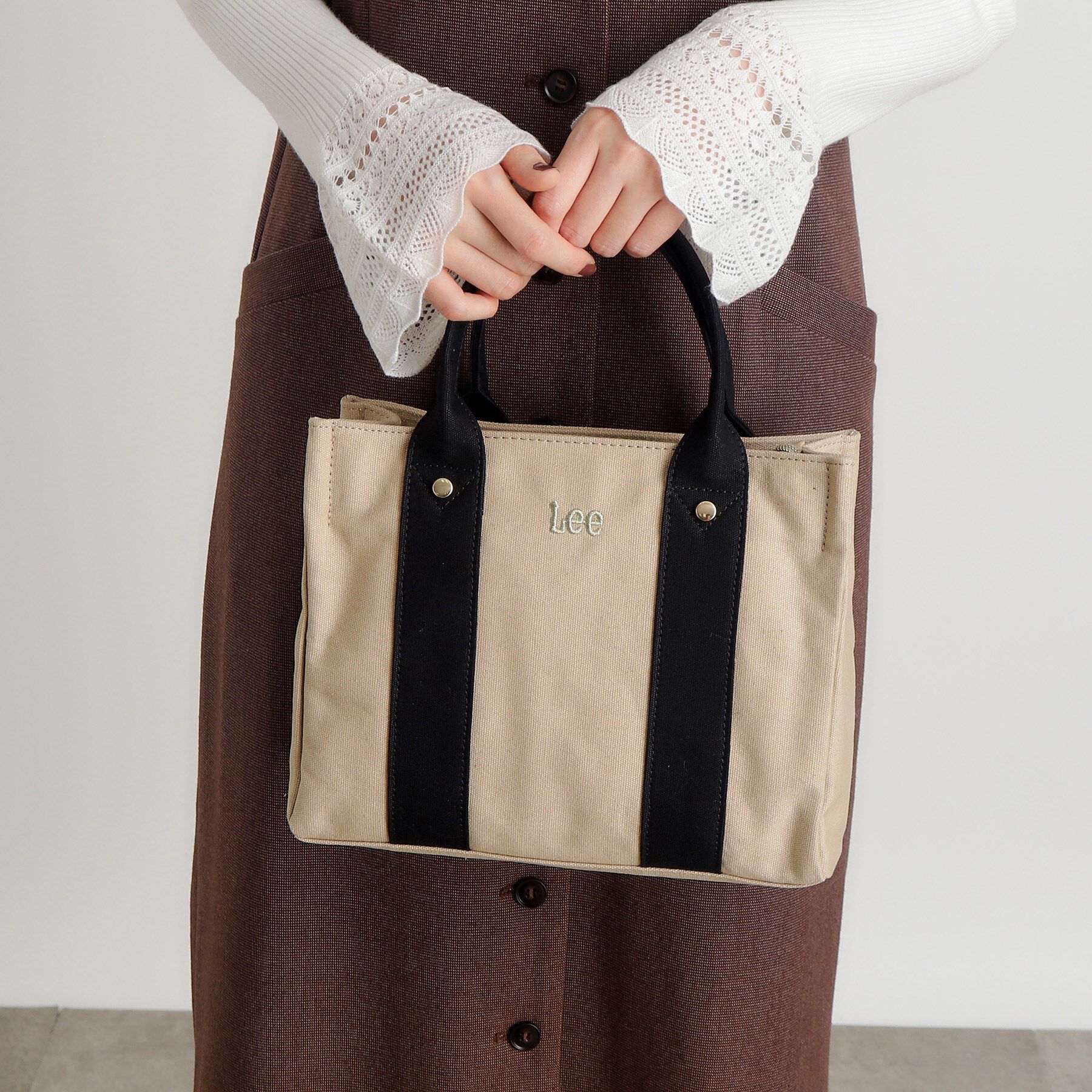 grove「【Lee別注】スクエアキャンバストート」|トートバッグ|