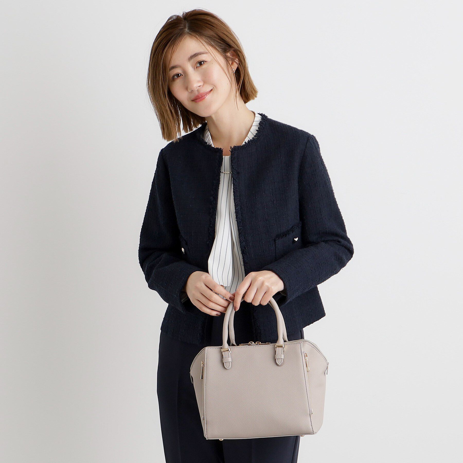 grove「【人間工学】タテZipメタルベルトサブ付き2WAYトート【入卒対応可】」|ショルダー・メッセンジャー|