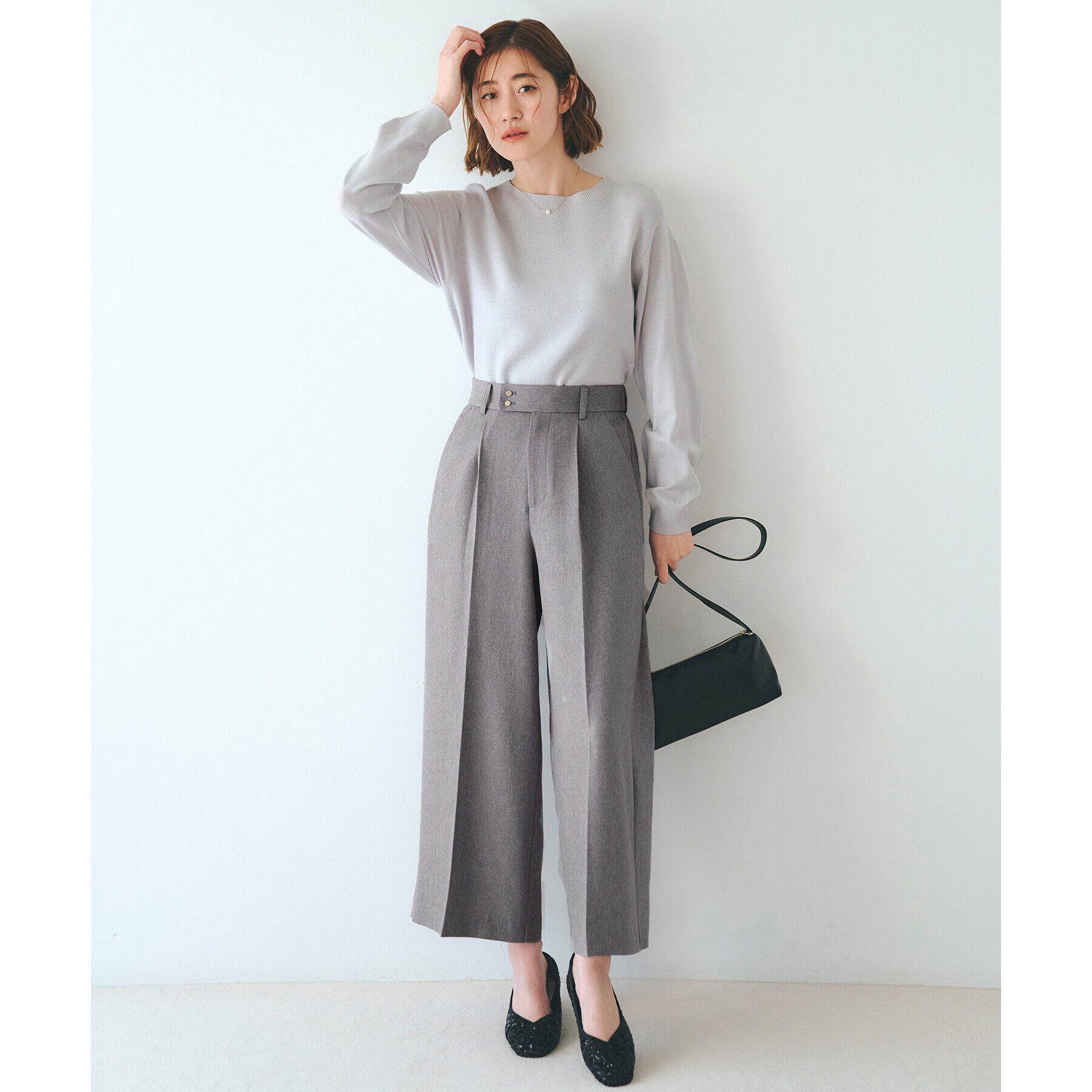 grove「【人間工学】つつまれフィットスクエアトゥフラットパンプス【入卒対応可】」|その他|