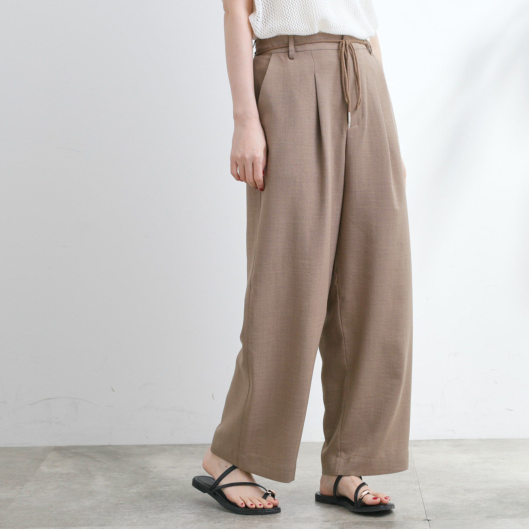 grove「ロープベルトで差がつく 洗練リラックスパンツ」|その他|