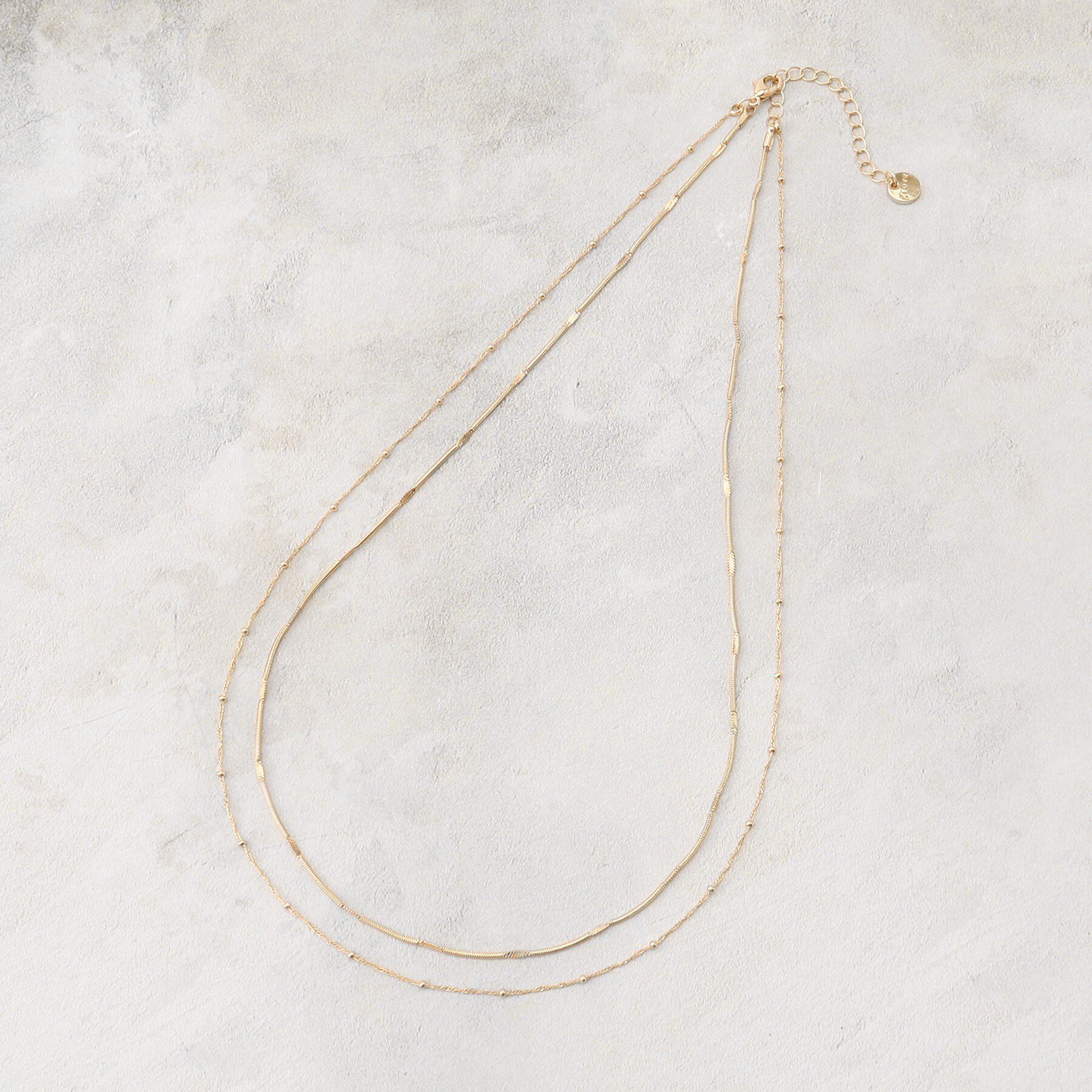 grove「デザインチェーン2連ネックレス」|ネックレス|ゴールド(007)