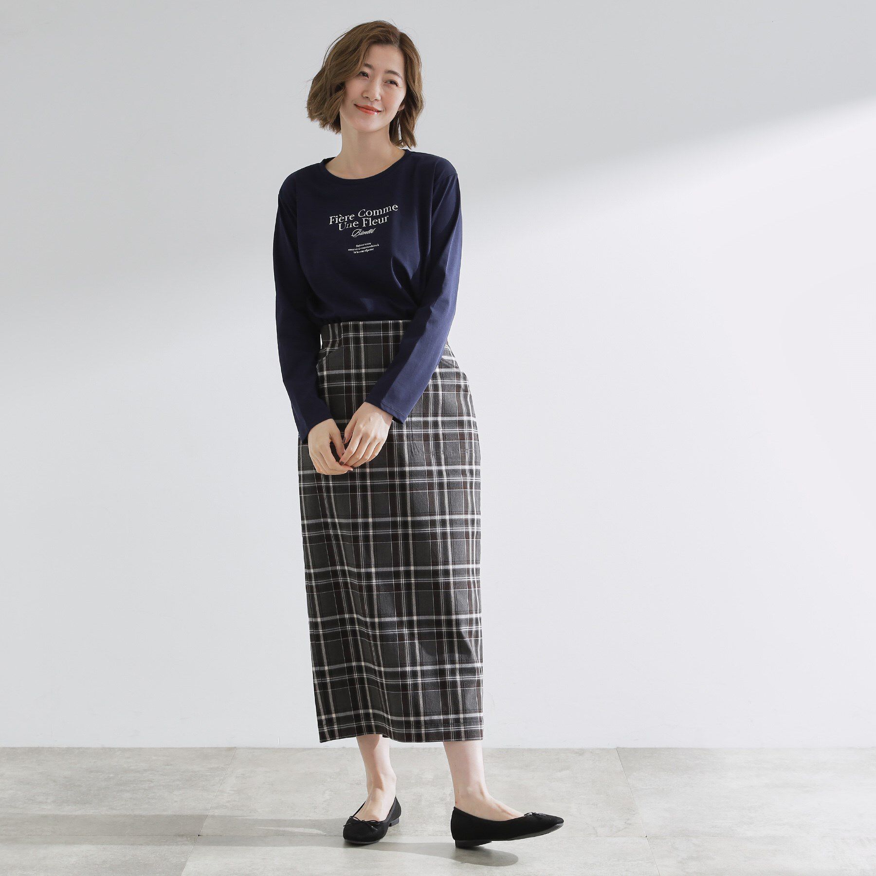 grove「【UVカット】ロゴアソートベーシックロンT」|Tシャツ・カットソー|