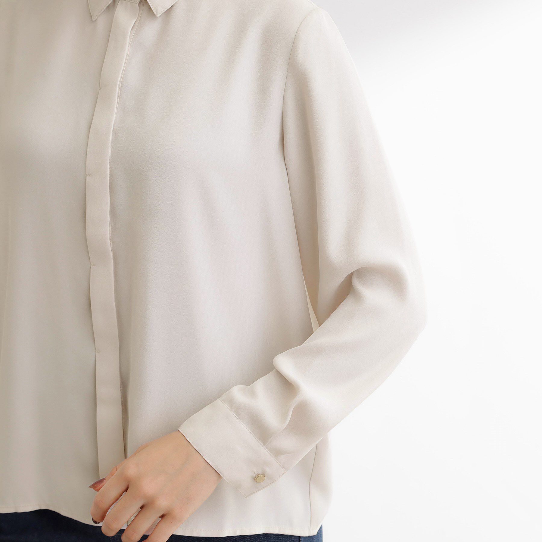 grove「リーフ刺繍スパンコールベスト＆ブラウスセット」|シャツ・ブラウス|