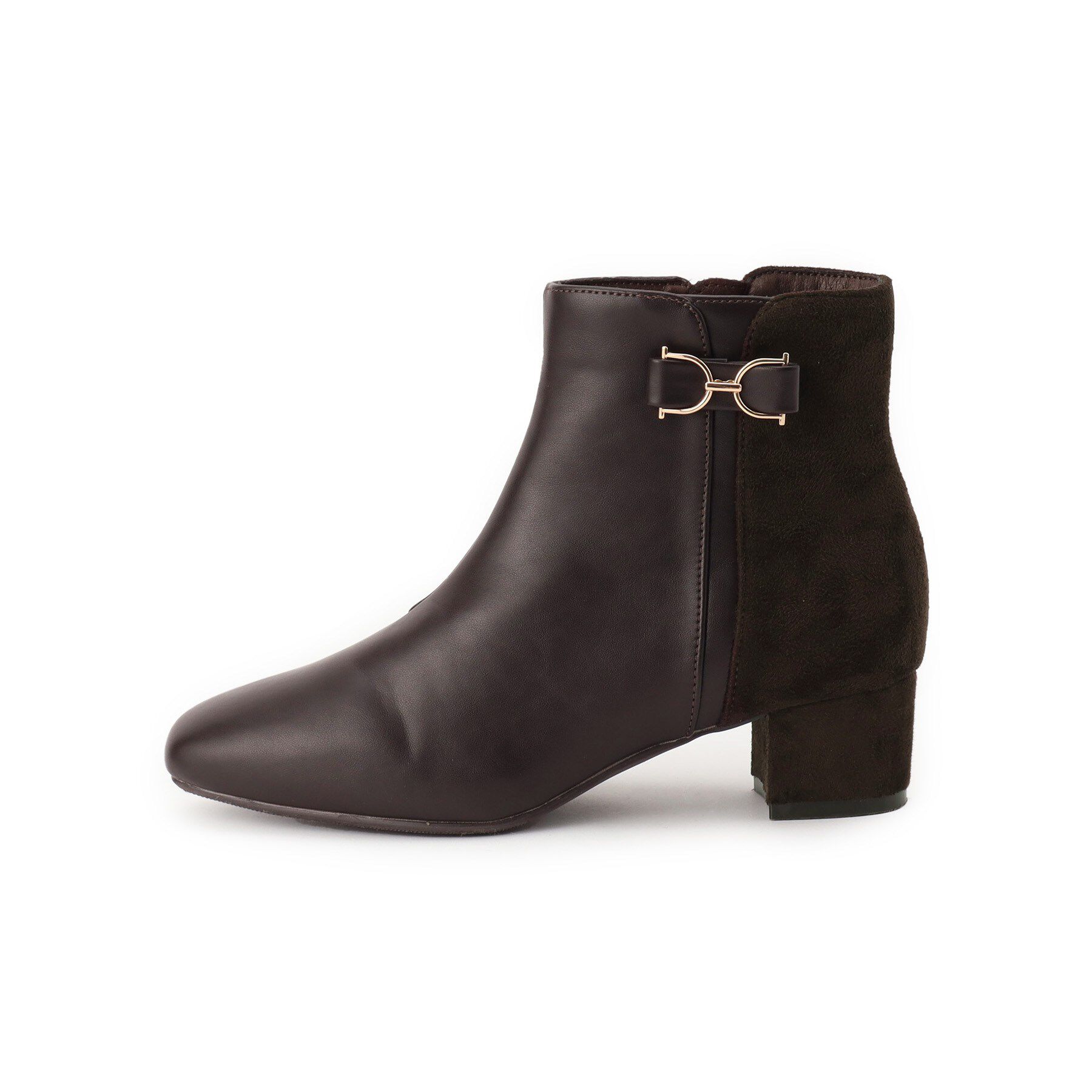 grove「【人間工学/優しい履き心地】メタルビットショートブーツ」|ショートブーツ|