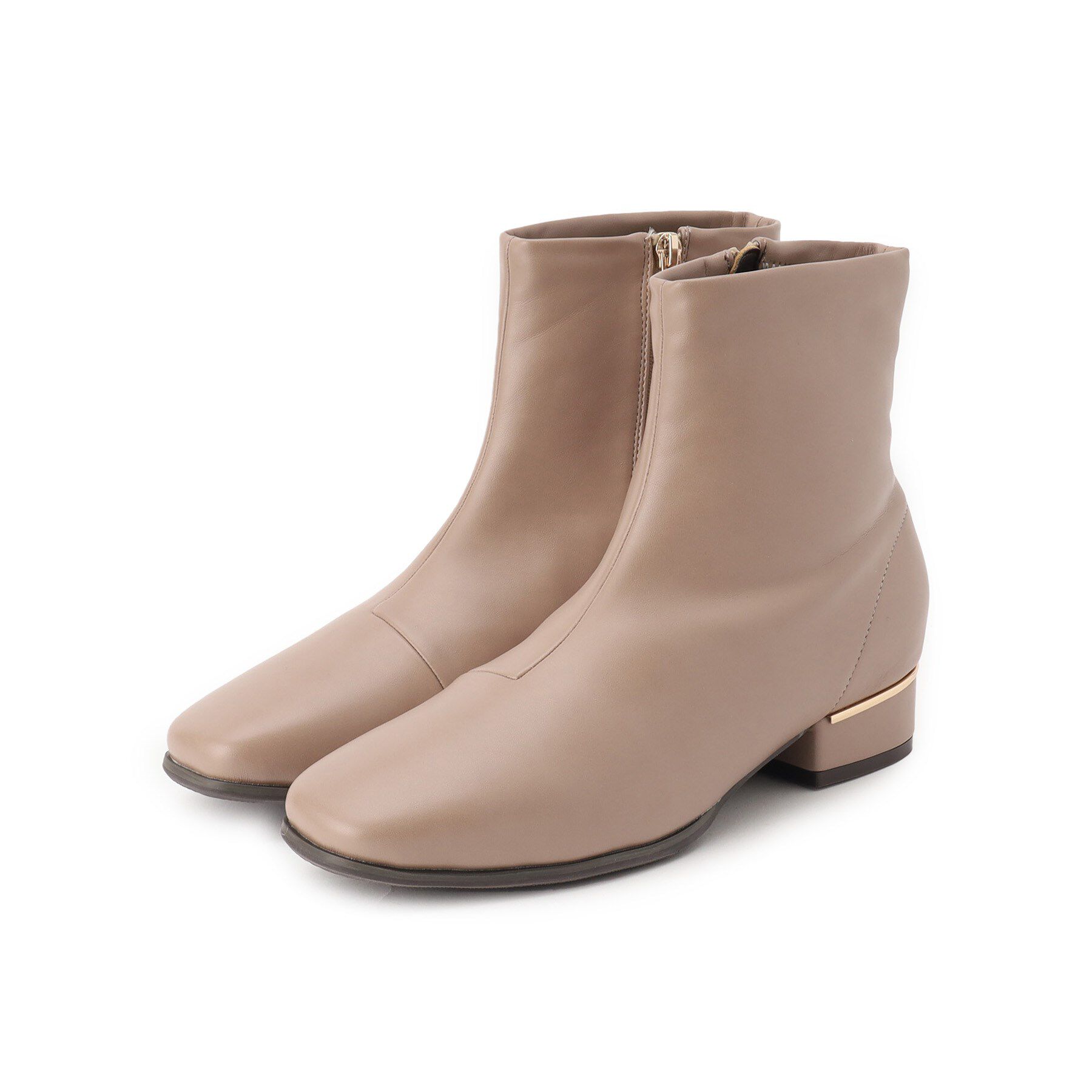 grove「【人間工学/優しい履き心地】ストレッチメタルパーツブーツ」|ショートブーツ|トープ(054)