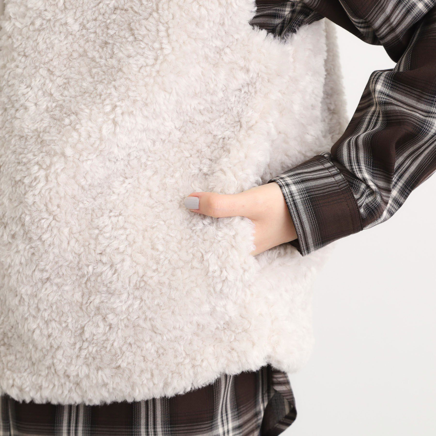 grove「【名品アウター/3WAY・はっ水】ボアライナー付マウンテンパーカ」|ブルゾン・スタジャン|