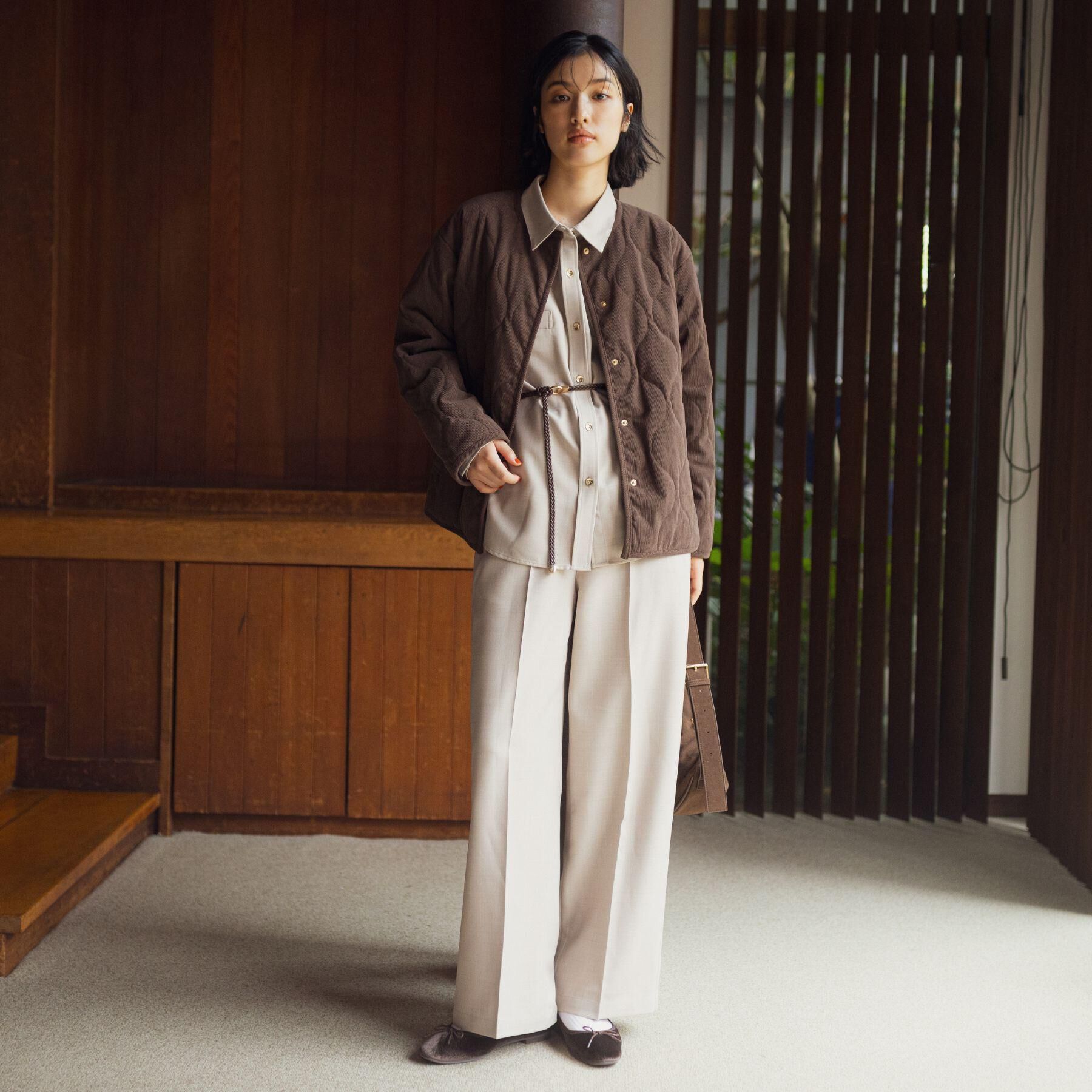 grove「【カセット服】洗えるストレートワイドパンツ」|その他|