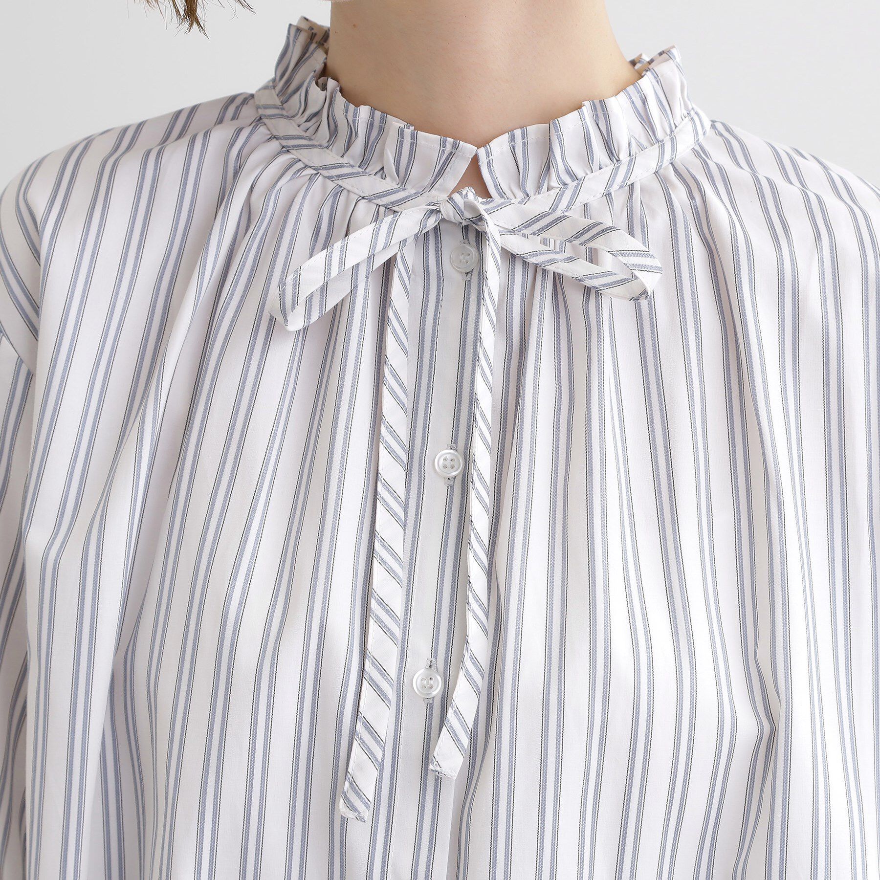 grove「フリルカラーリボンブラウス」|シャツ・ブラウス|