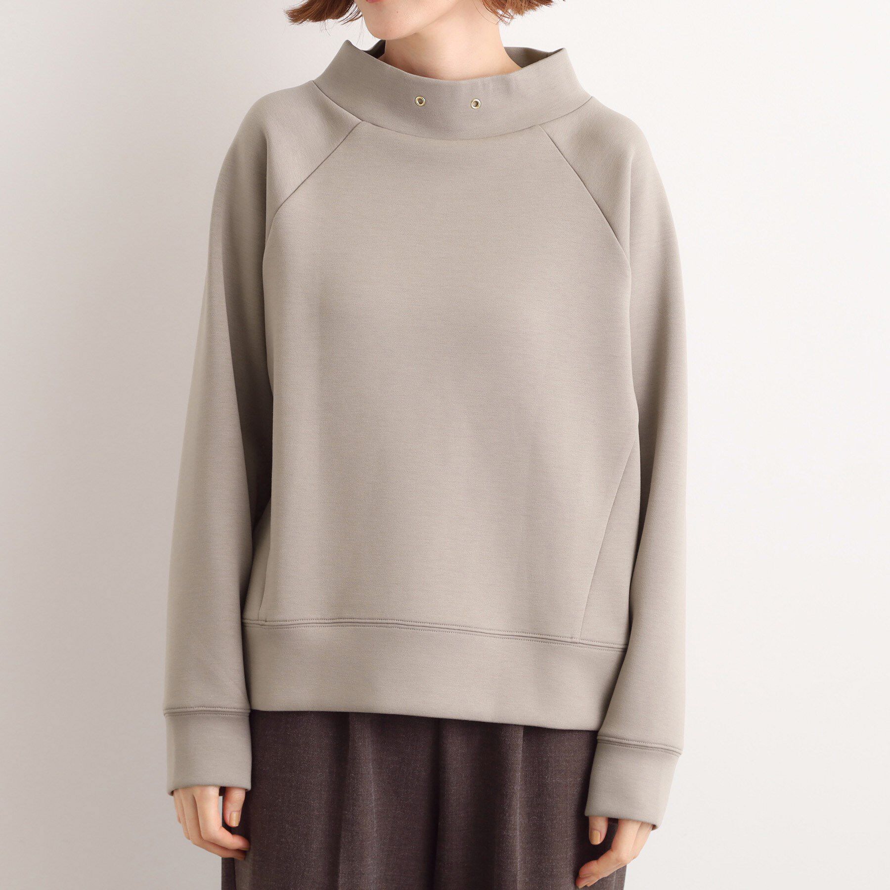grove「モックネックダンボールスウェット」|パーカー|