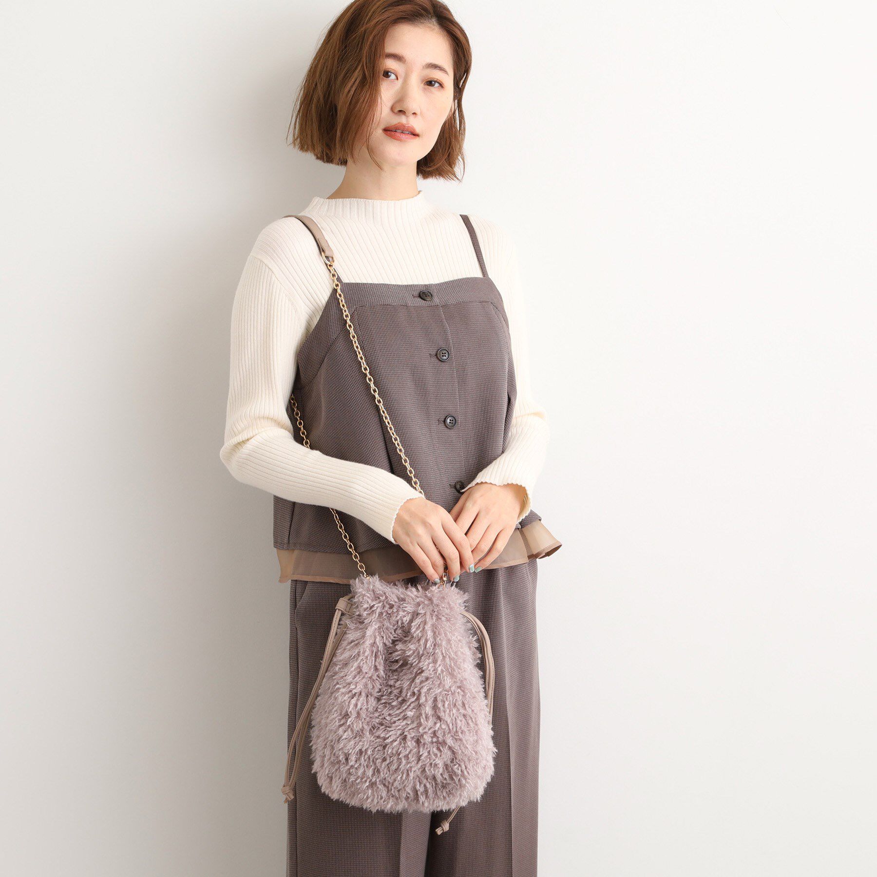grove「プードル巾着チェーンショルダー」|ショルダー・メッセンジャー|