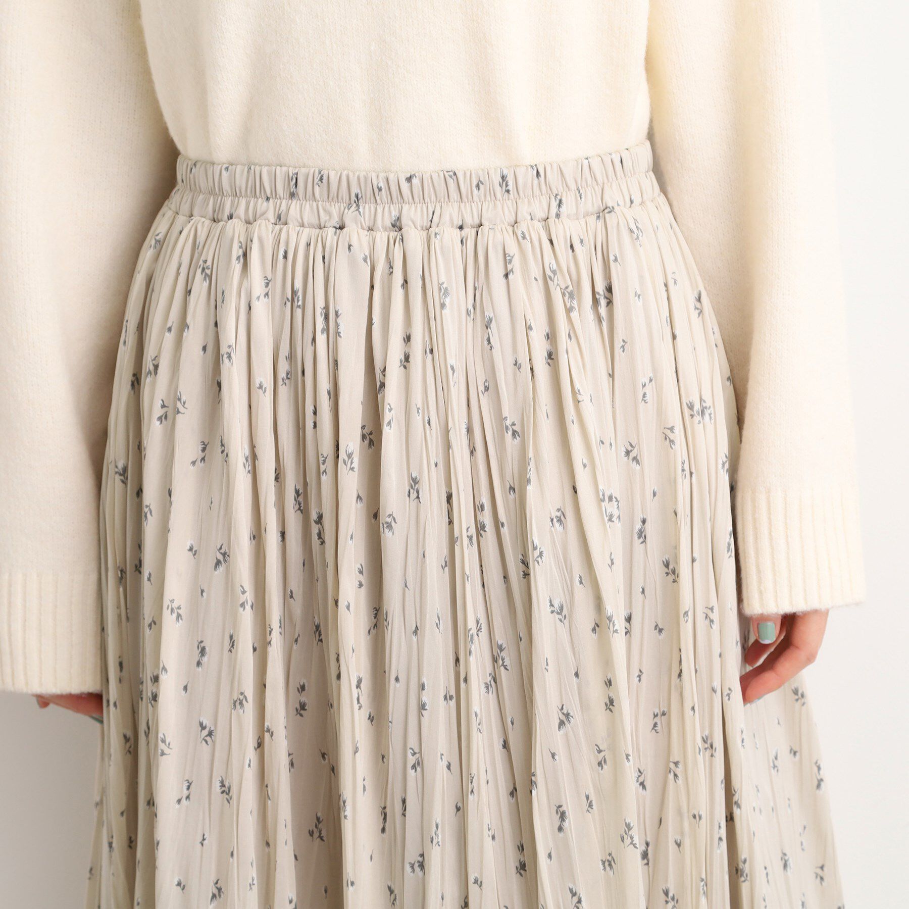 grove「花柄アソートプリーツスカート」|スカート|