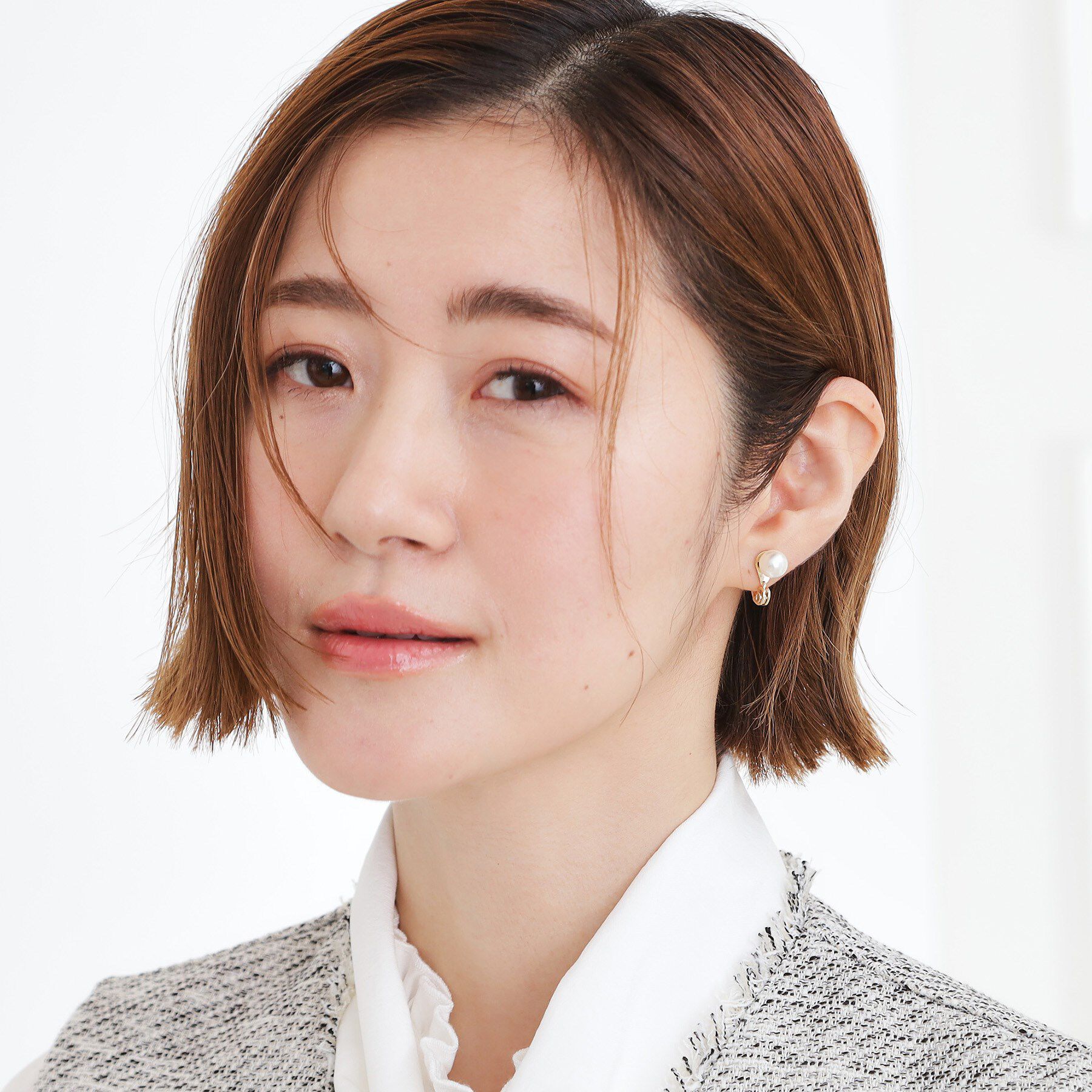 grove「リバーシブルパール調ビジューイヤリング」|イヤリング|