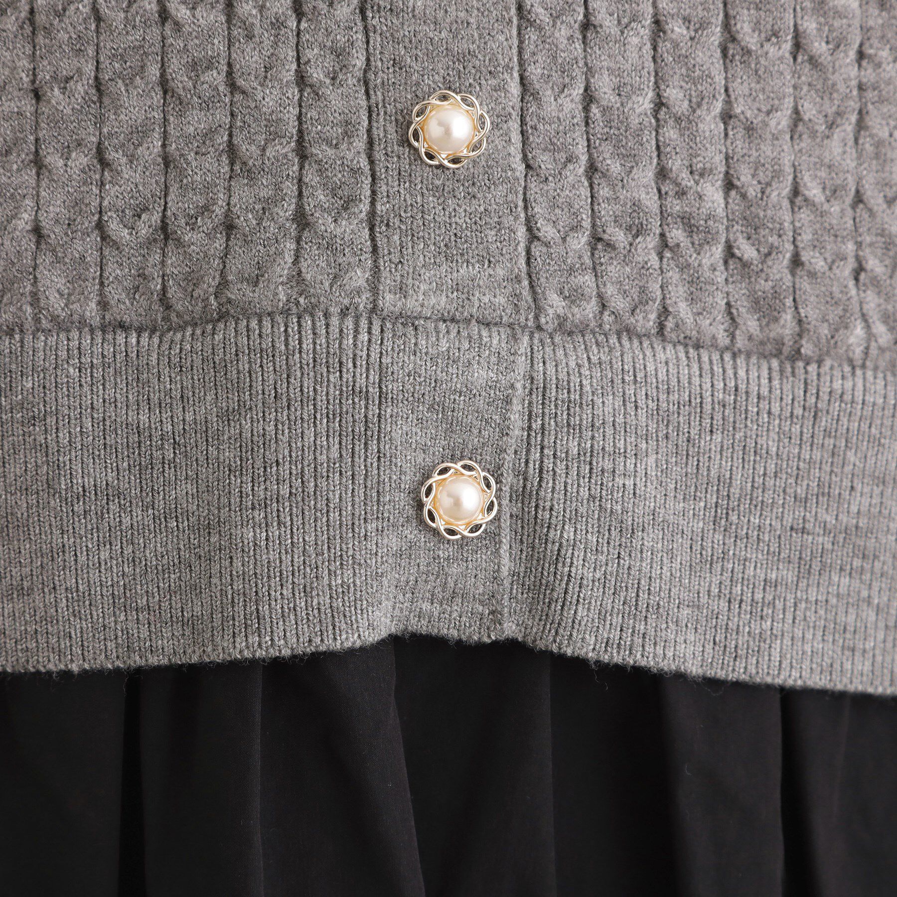 grove「ケーブルニットドッキングワンピース」|ワンピース|