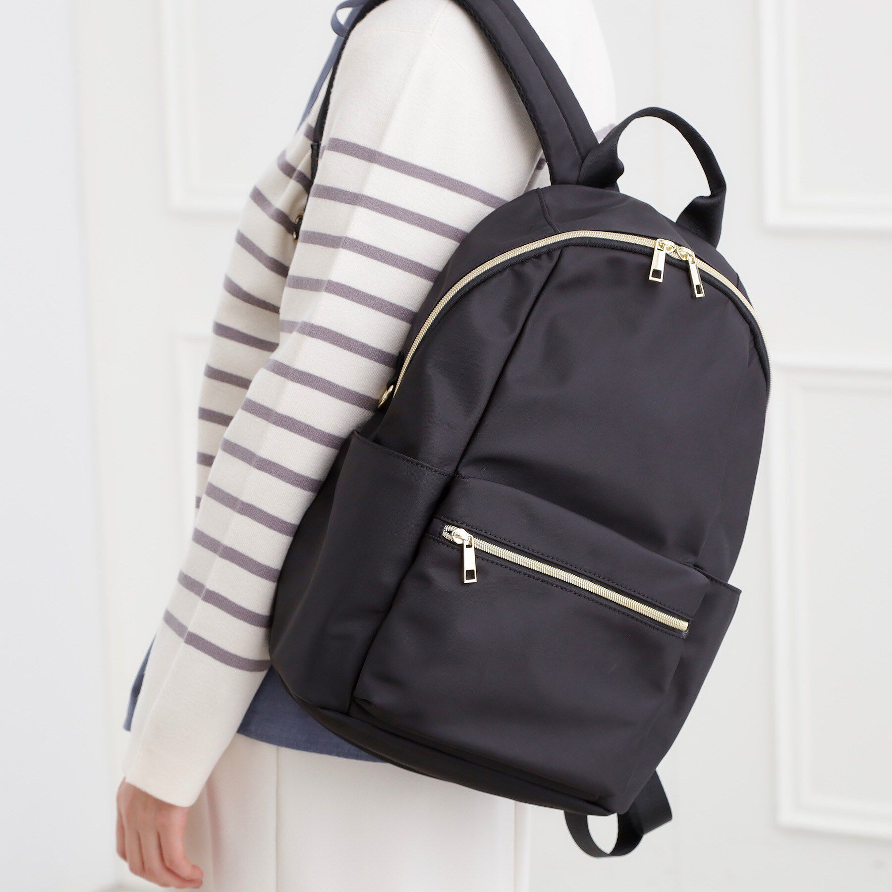 grove「【インスタ】人間工学撥水多機能リュック」|リュック|ブラック(019)