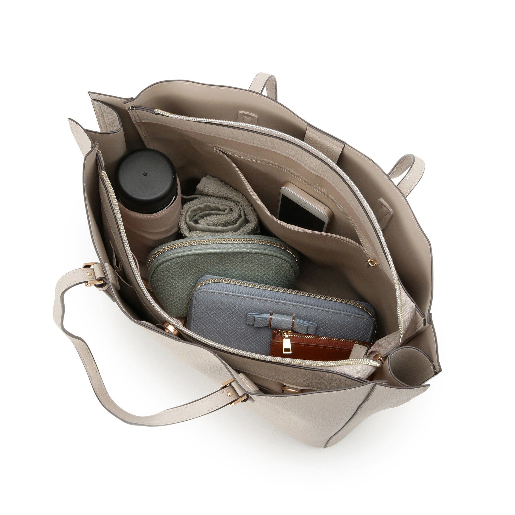 grove「【人間工学/A4】サイドスリットトート」|トートバッグ|