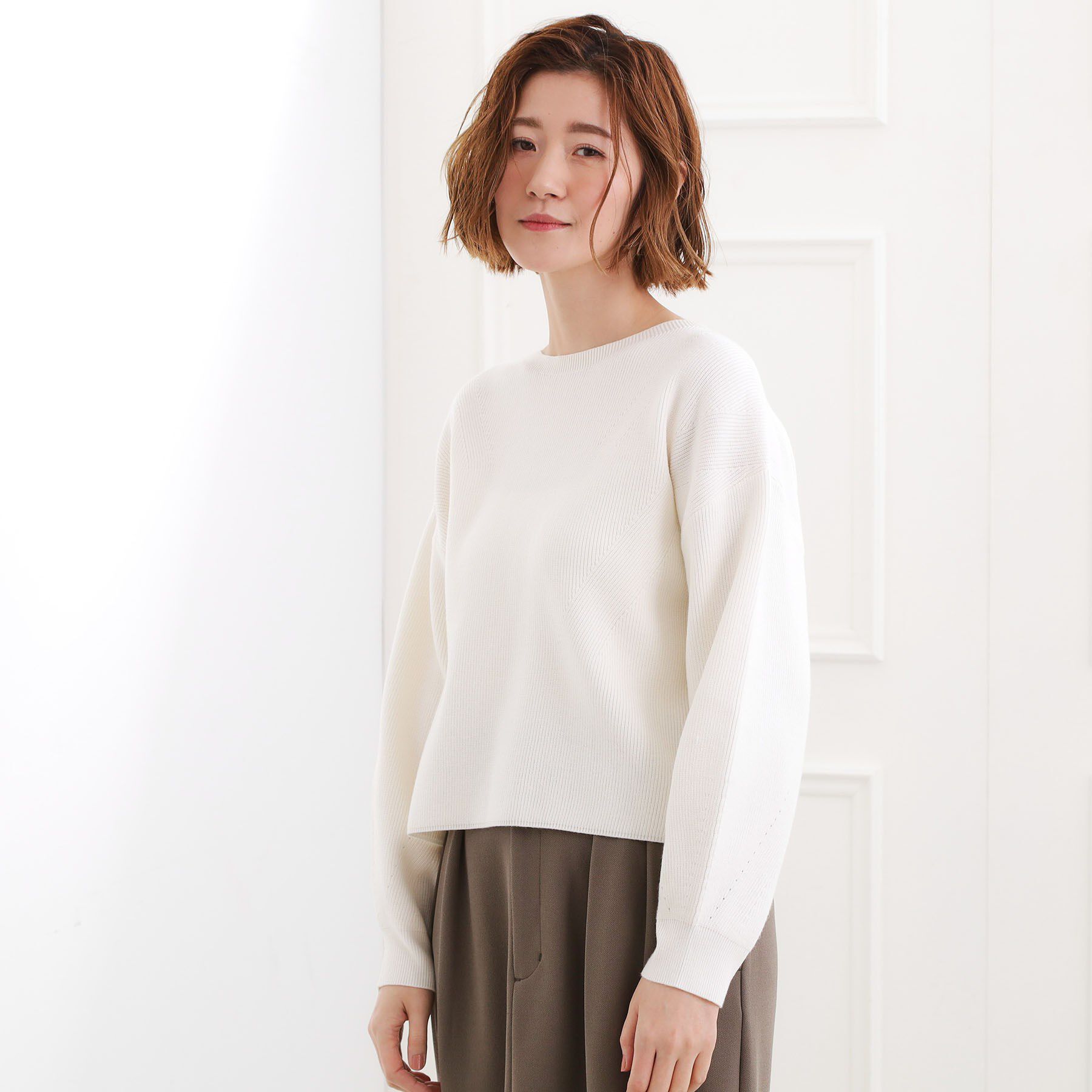 grove「毎日着たくなる、もちもち畦編みニット」|ニット・セーター|
