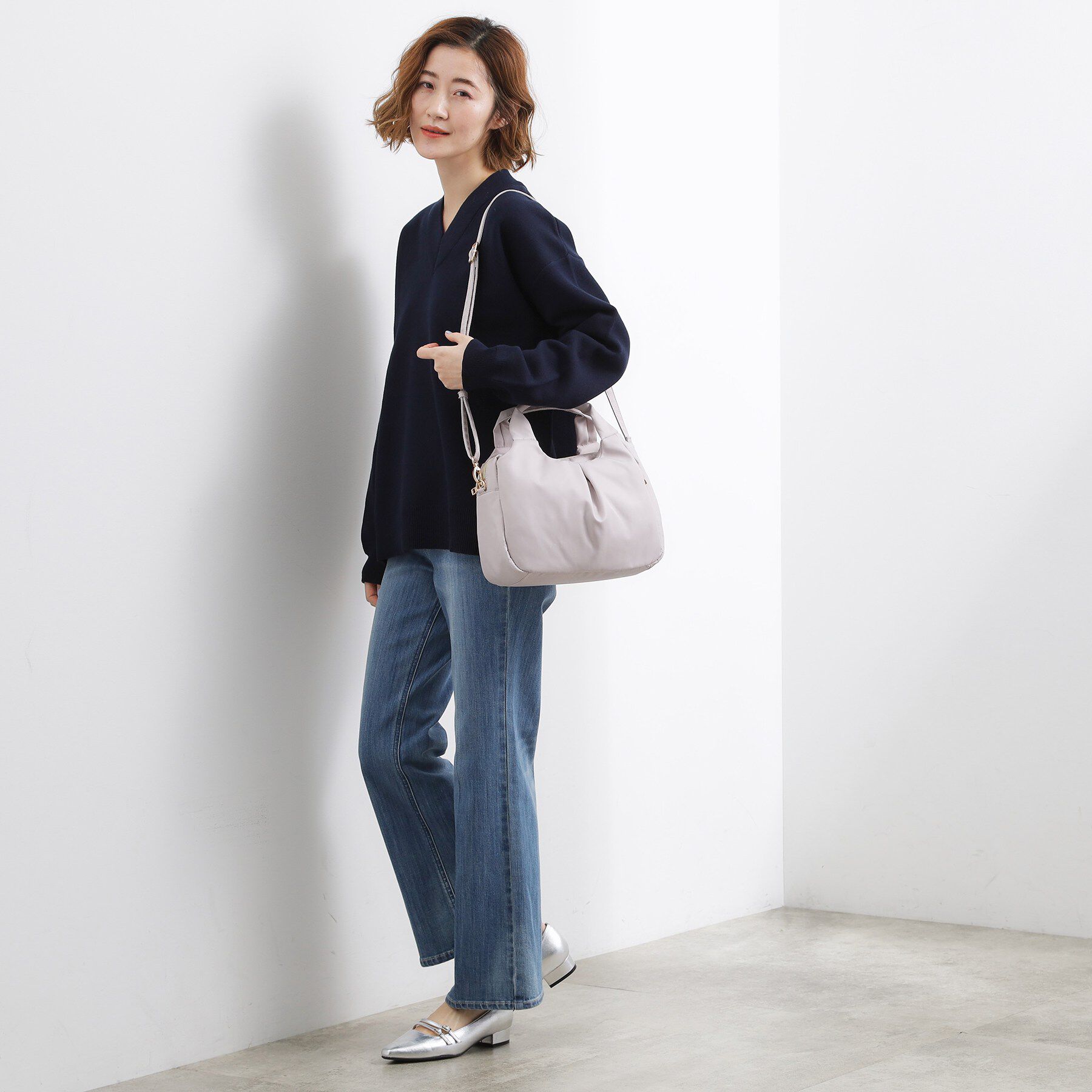 grove「【撥水】フロントタック2WAYトート」|トートバッグ|