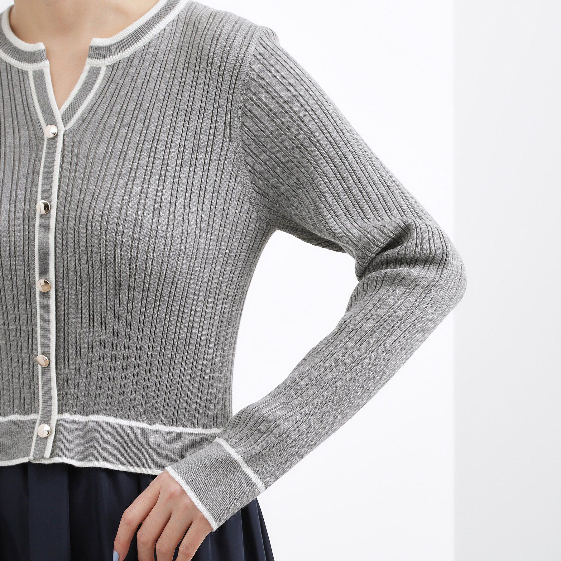 grove「一枚で装いが整う　マルチボーダーアソートドッキングワンピース」|ワンピース|